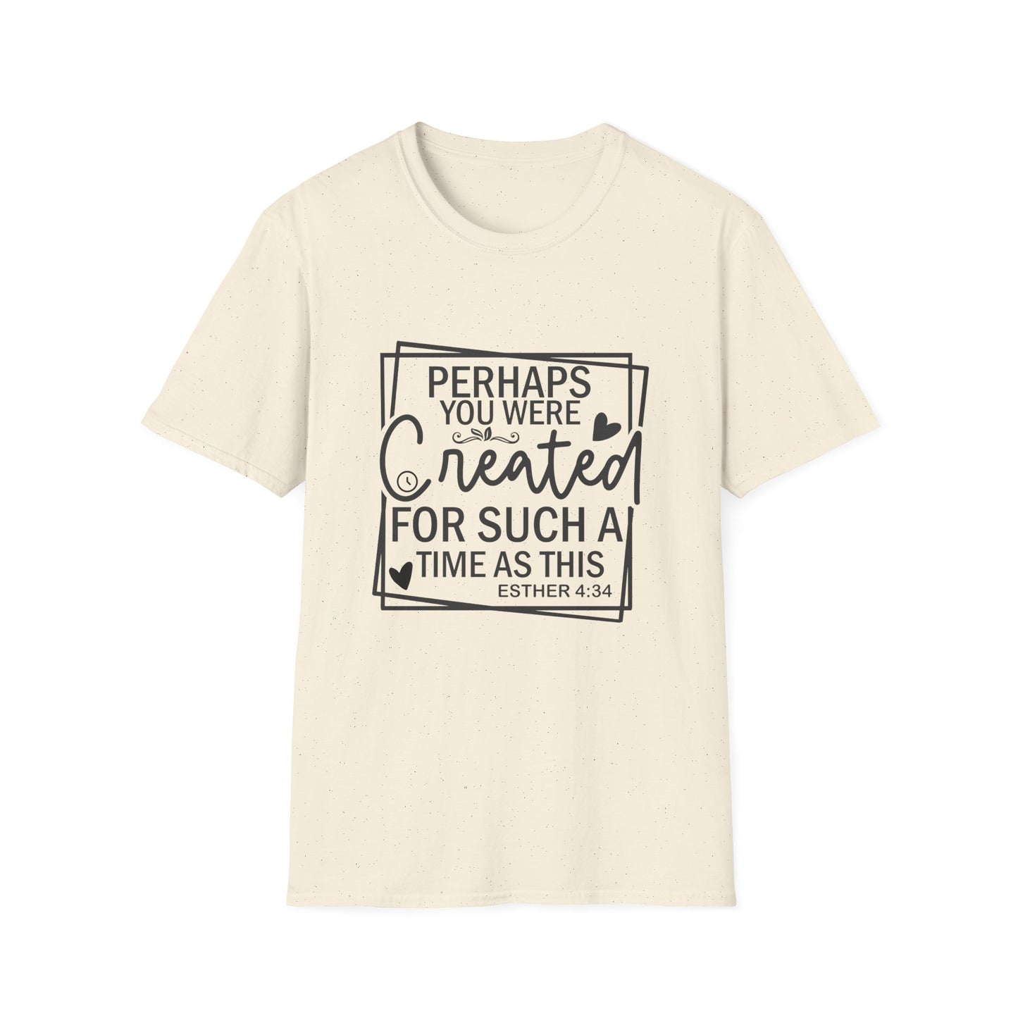 Esther 4:14 Women's Relaxed Softstyle Tshirt (Black Logo) - Sweet Baby Jeez Teez