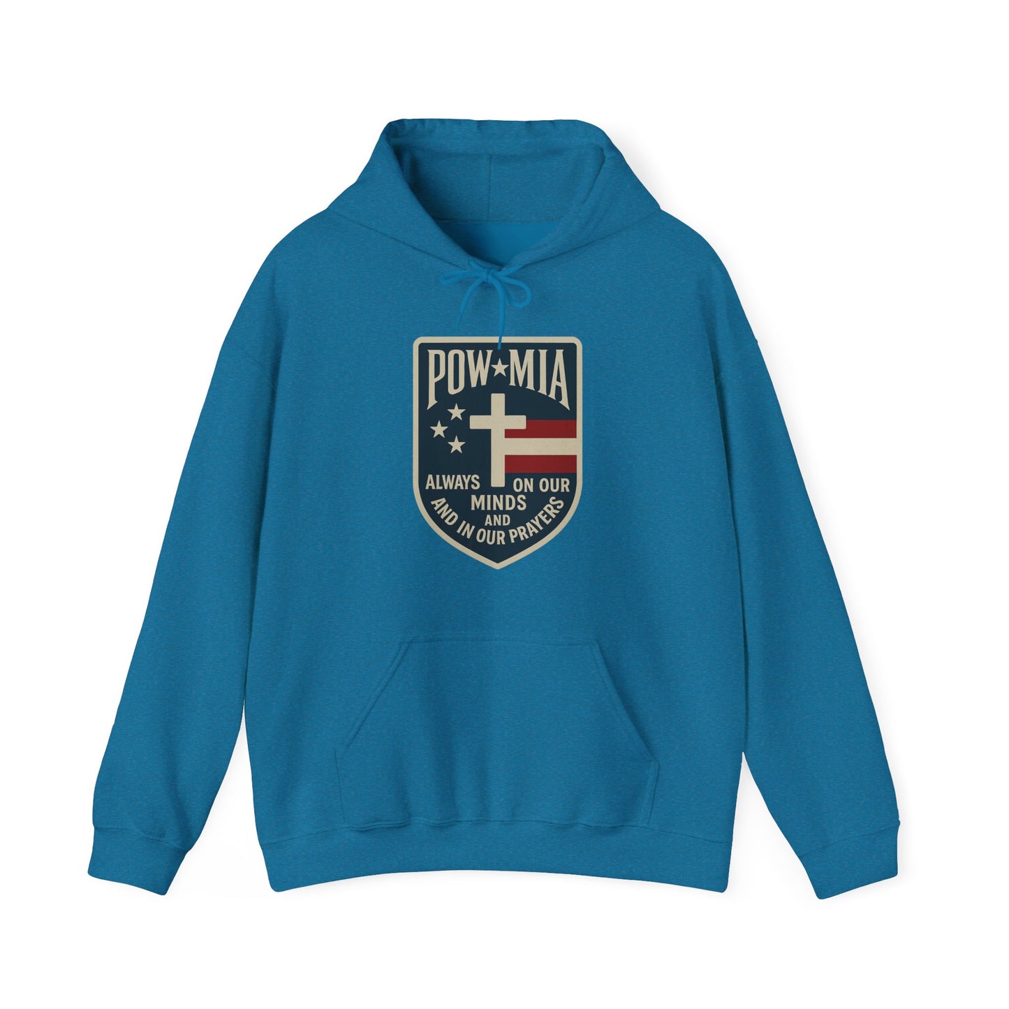 "POW MIA Thoughts & Prayers" Veteran's Tribute Military Hoodie Sweatshirt