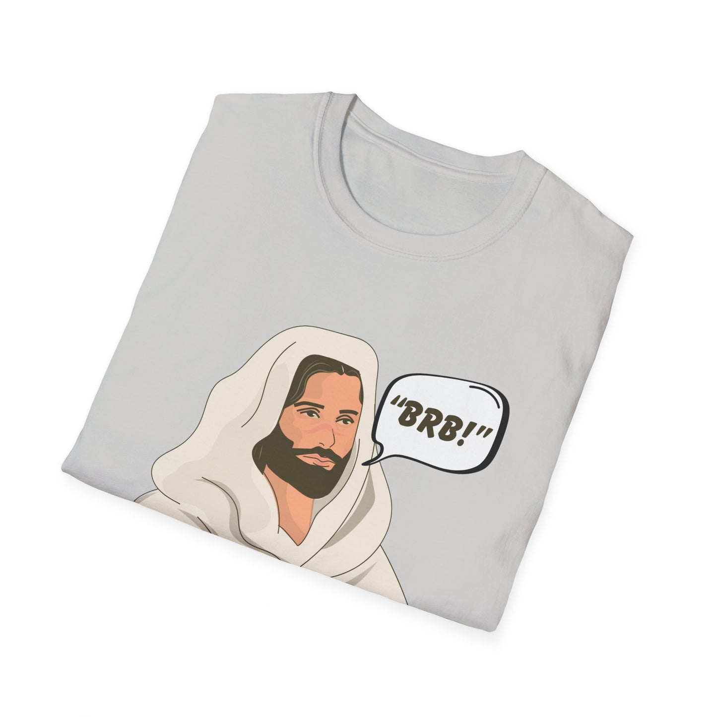 "BRB" Be Right Back Women's Relaxed/Plus Tshirt (Cartoon Logo) - Sweet Baby Jeez Teez