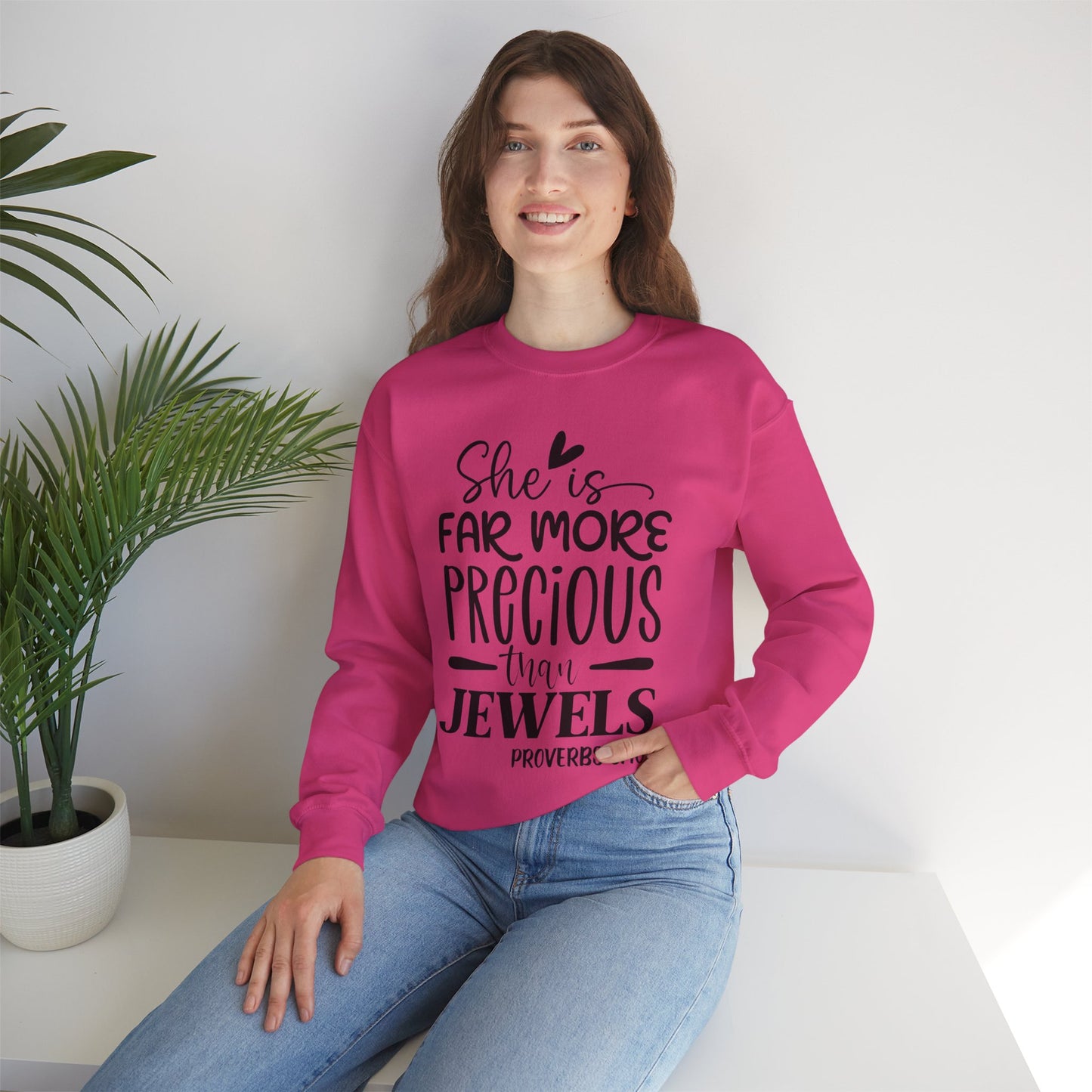 Far More Precious Women's Relaxed Sweatshirt - Sweet Baby Jeez Teez