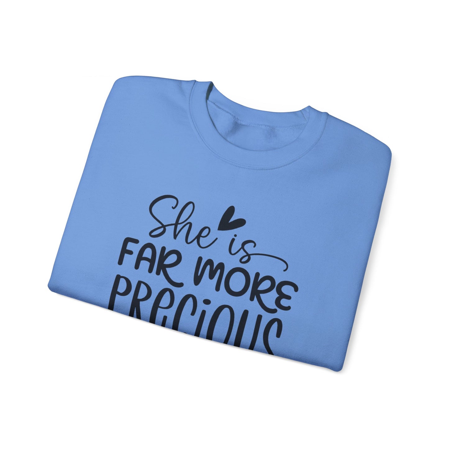 Far More Precious Women's Relaxed Sweatshirt - Sweet Baby Jeez Teez