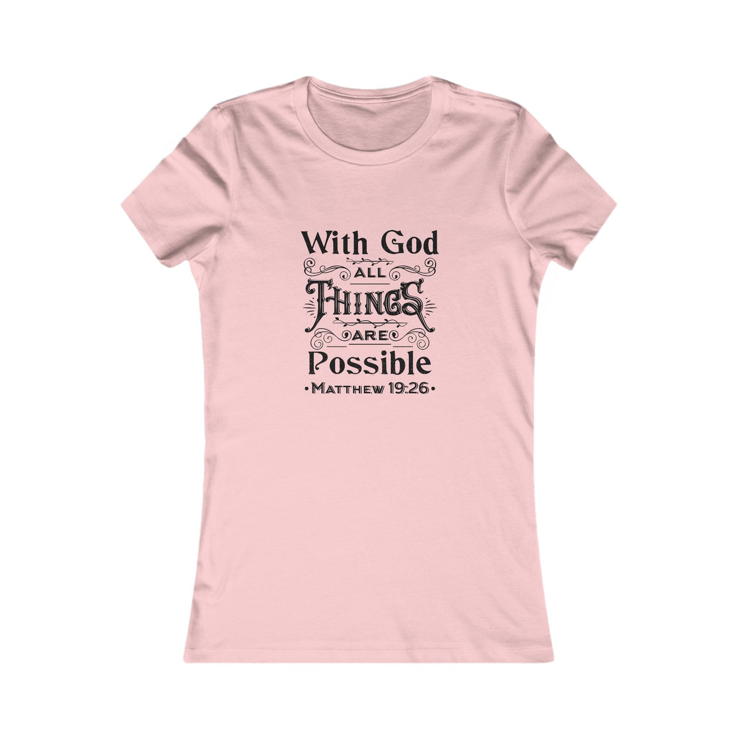 All Things Womens Fitted Tshirt (Black Logo) - Sweet Baby Jeez Teez