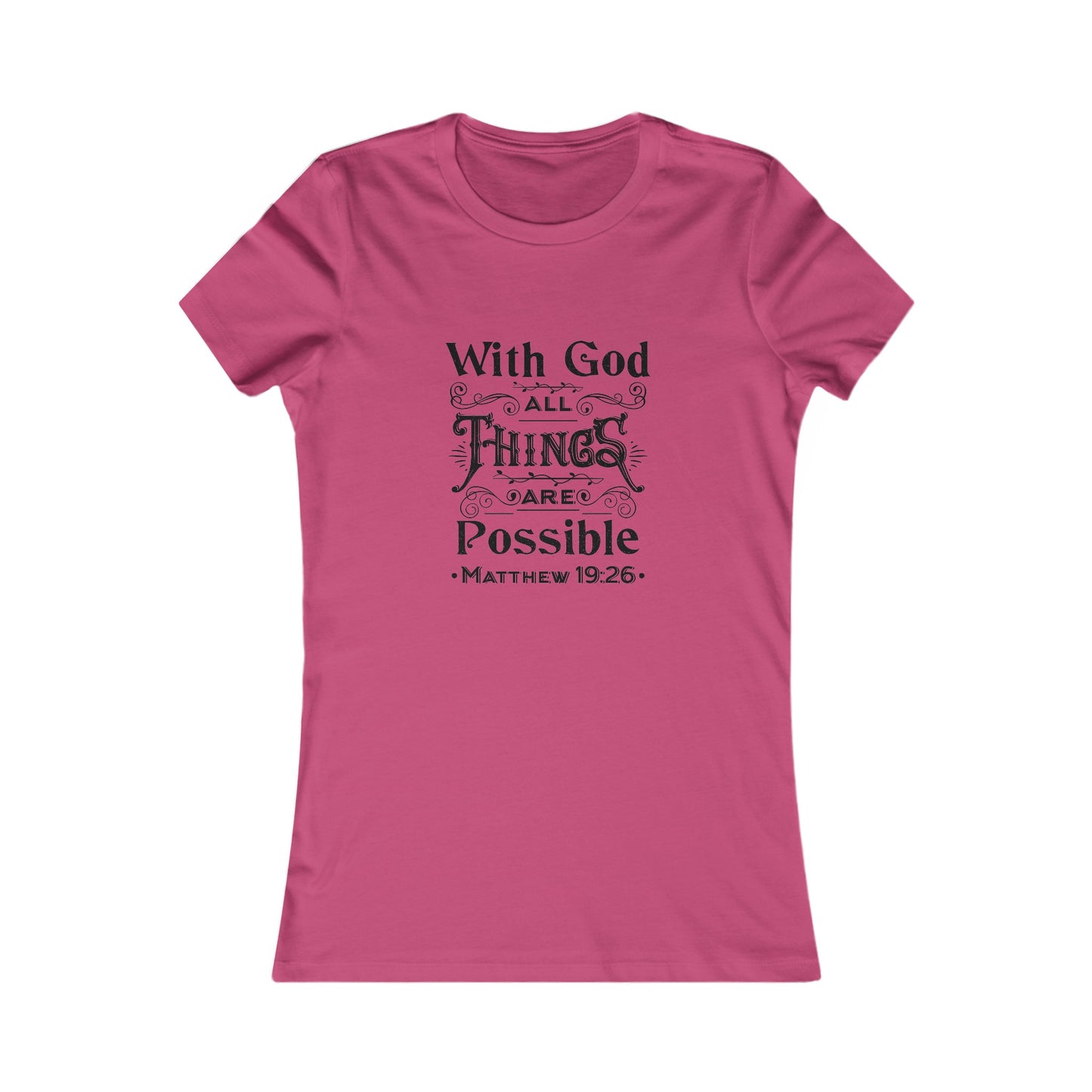 All Things Womens Fitted Tshirt (Black Logo) - Sweet Baby Jeez Teez