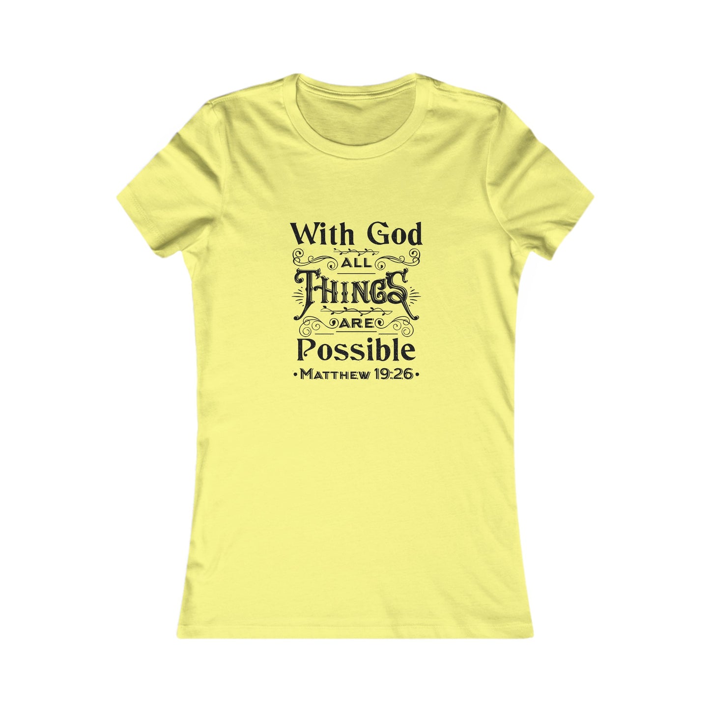 All Things Womens Fitted Tshirt (Black Logo) - Sweet Baby Jeez Teez