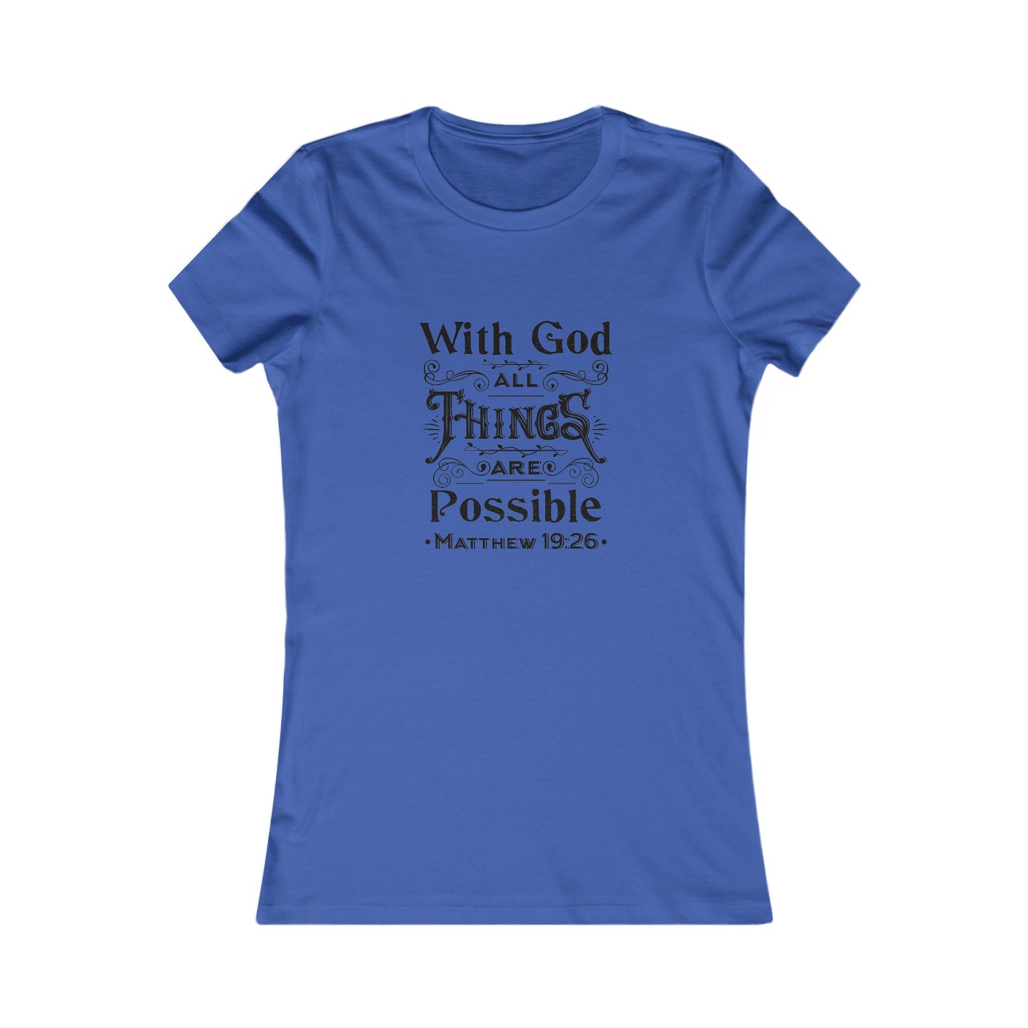 All Things Womens Fitted Tshirt (Black Logo) - Sweet Baby Jeez Teez