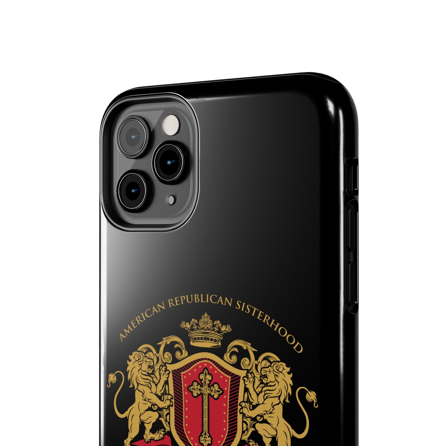 ARS Prayer Brigade Tough Phone Case (Black with Gold/Red Logo)