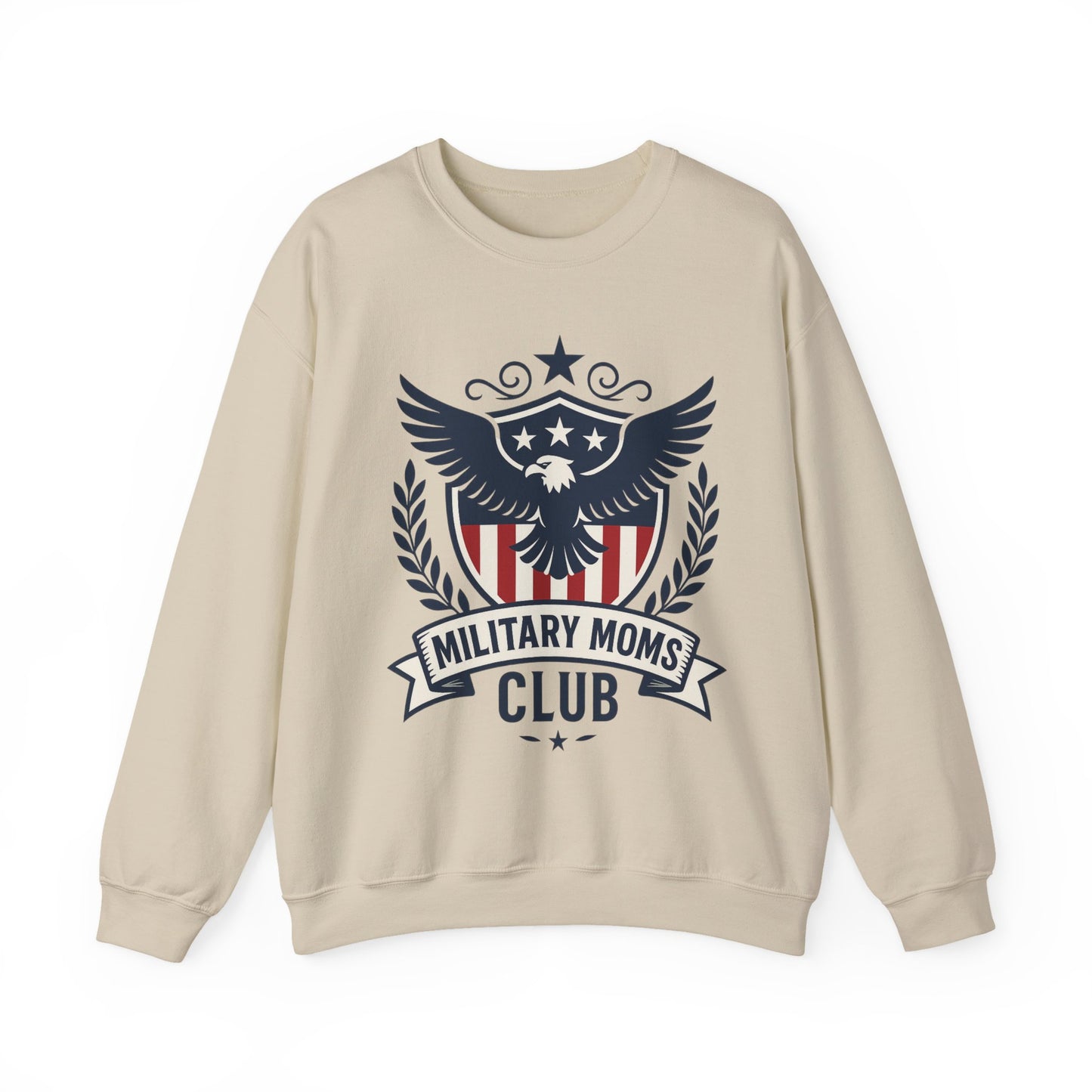 Military Moms Club Relaxed Crewneck Sweatshirt - Sweet Baby Jeez Teez