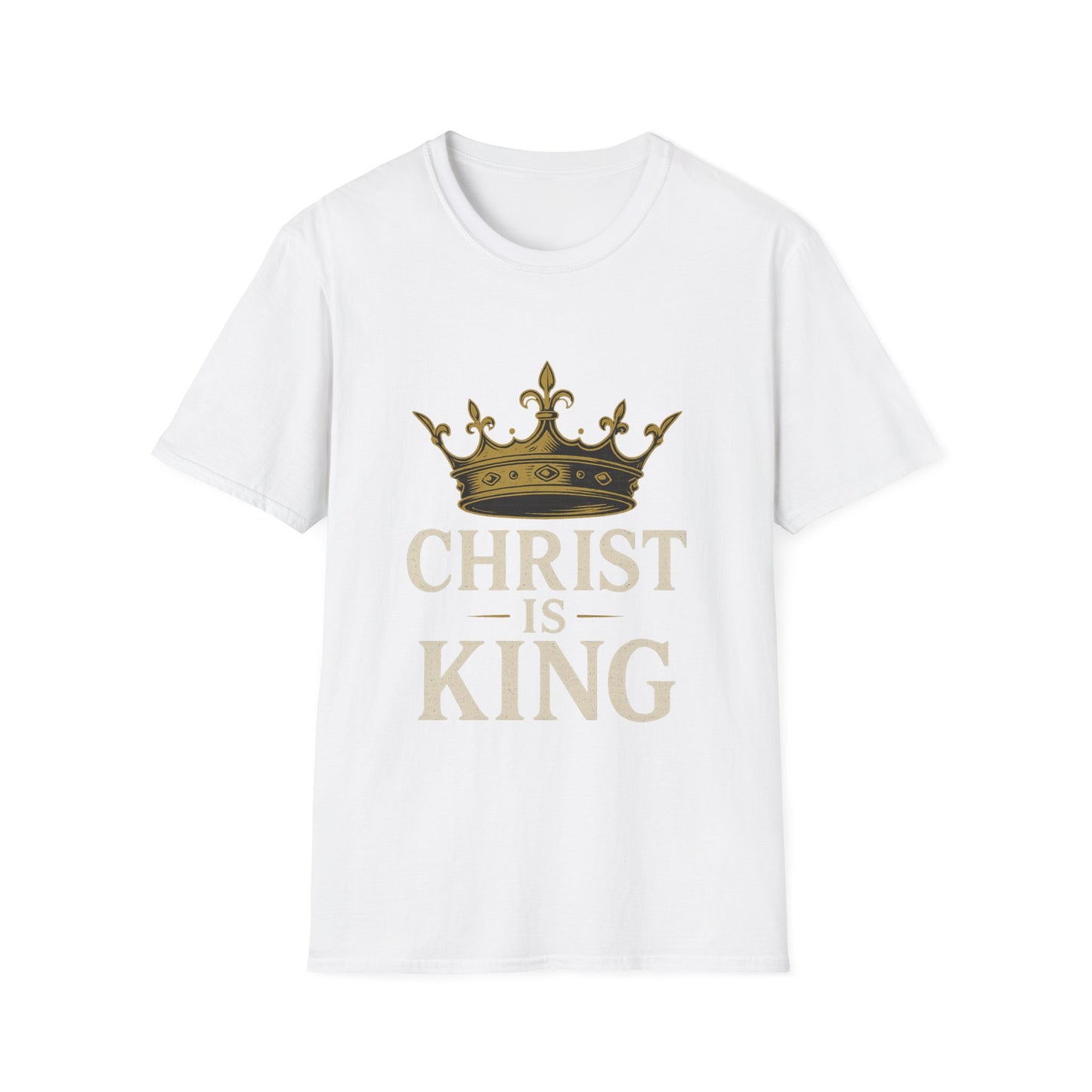 "Christ is King" Faith-Based Unisex Softstyle Tshirt