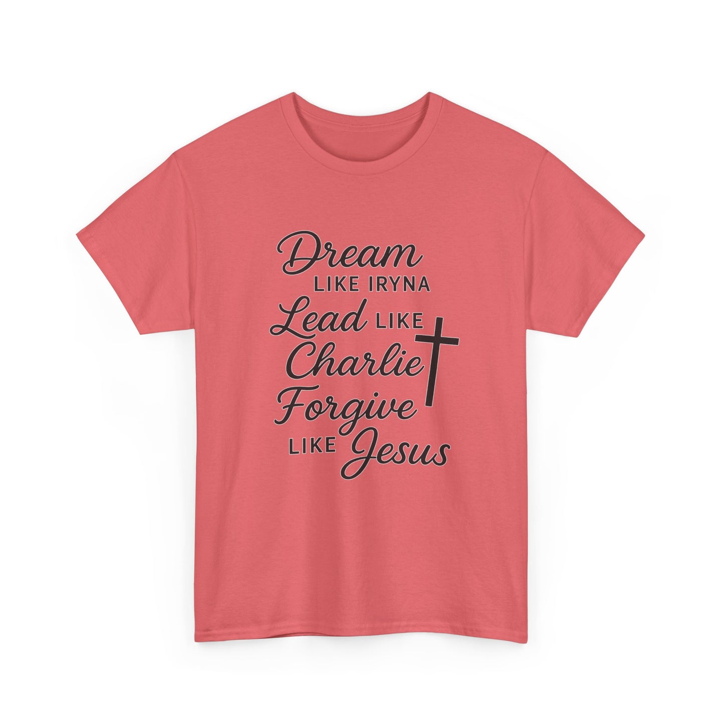 Dream, Lead, Forgive Women's Relaxed Tshirt (Black Logo)