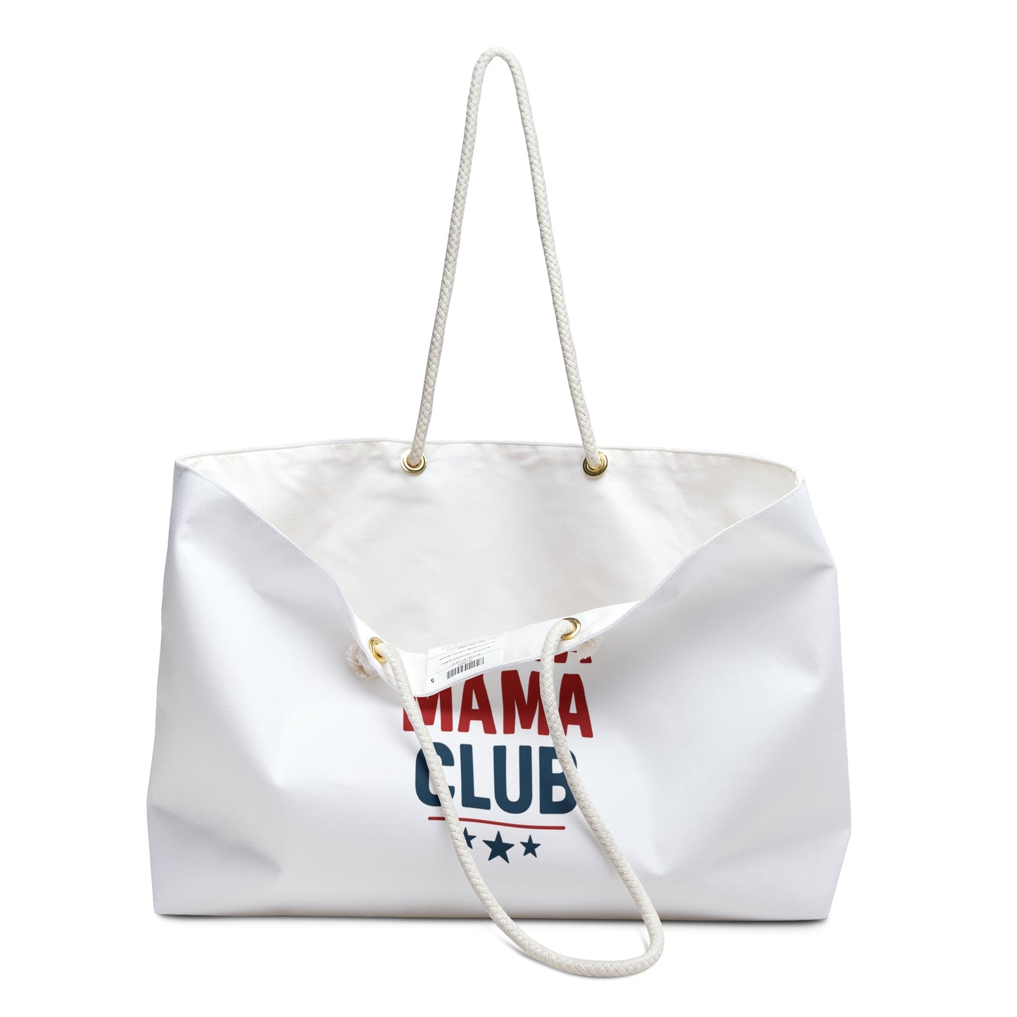 "MAHA MAMA CLUB" Weekender Bag (White) - Sweet Baby Jeez Teez