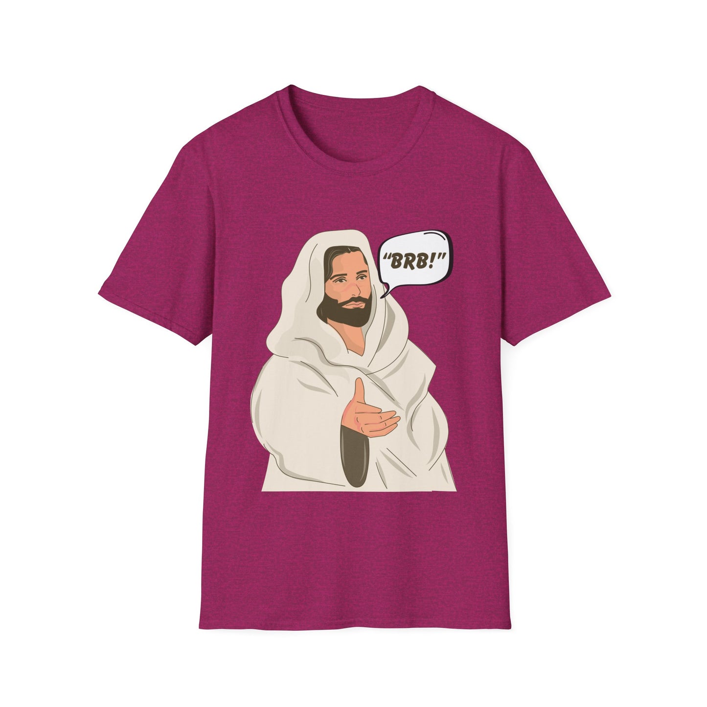 "BRB" Be Right Back Women's Relaxed/Plus Tshirt (Cartoon Logo) - Sweet Baby Jeez Teez