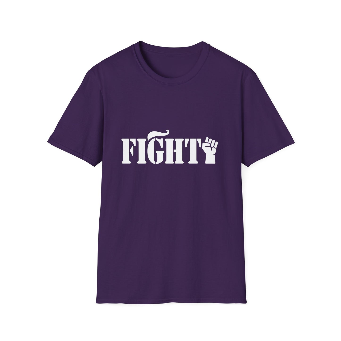 Fight Women's Relaxed/Plus Tshirt (White Fist Logo) - Sweet Baby Jeez Teez