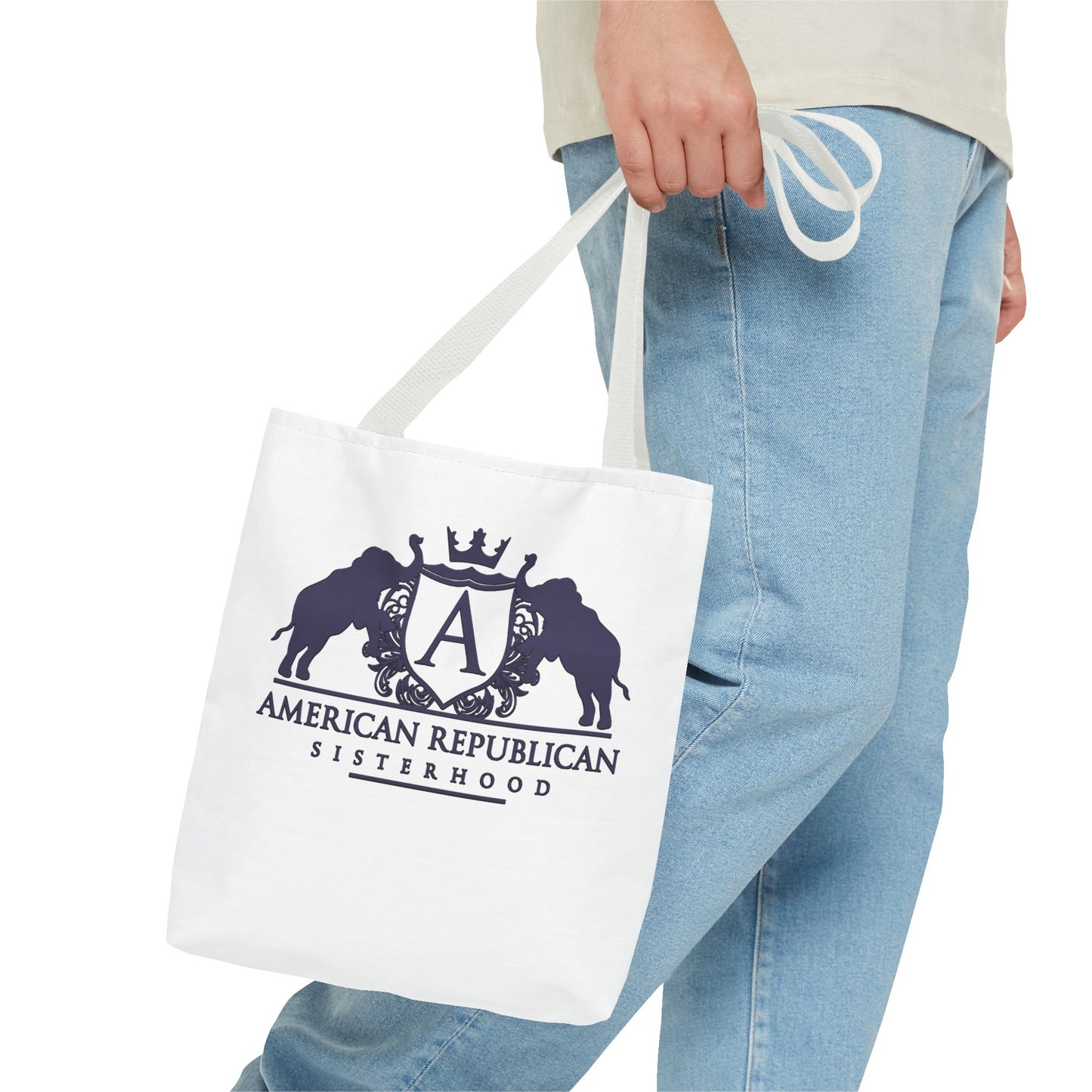 ARS Black Plum Logo Tote Bag (AOP)