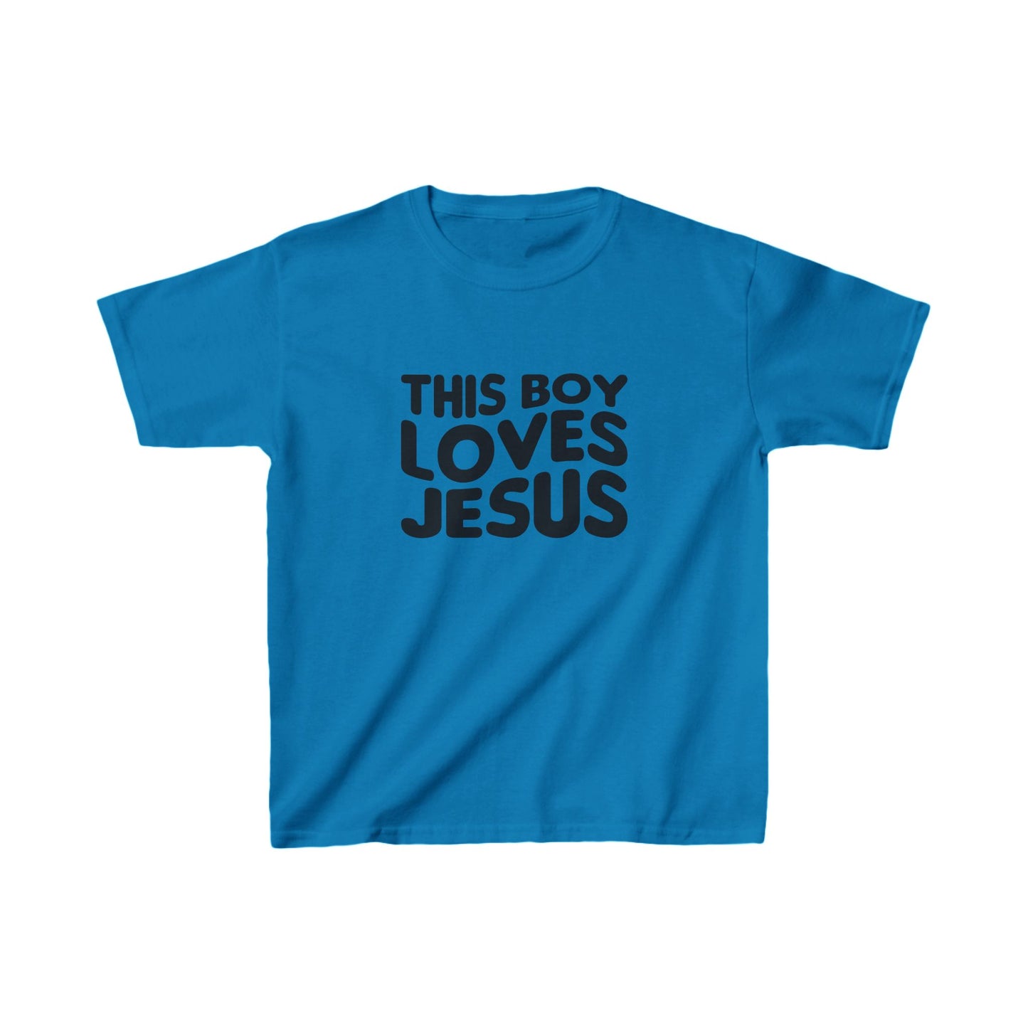 This Boy Loves Jesus Kid's Tshirt - Sweet Baby Jeez Teez