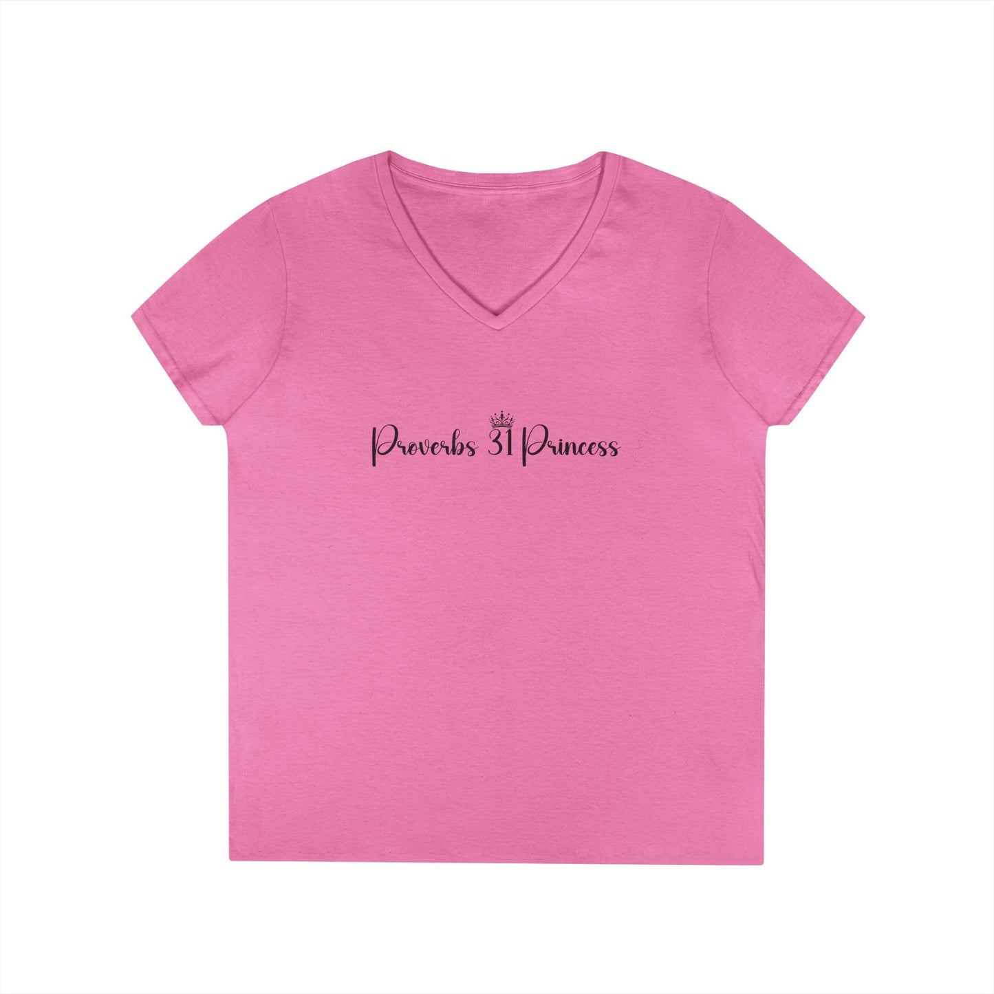 Proverbs 31 Princess Women's Semi-Fitted V-neck Tshirt - Sweet Baby Jeez Teez