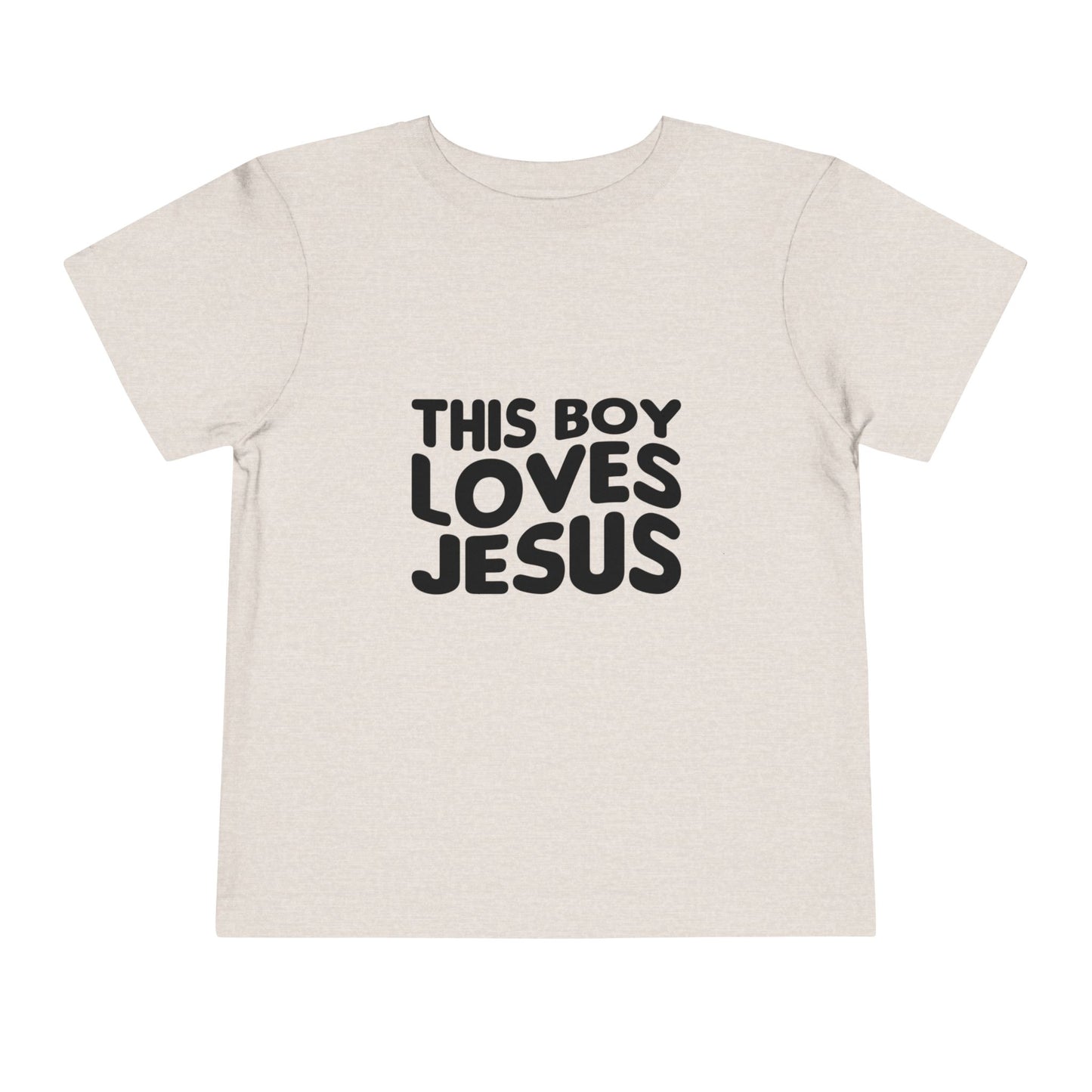 This Boy Loves Jesus Toddler Tshirt - Sweet Baby Jeez Teez