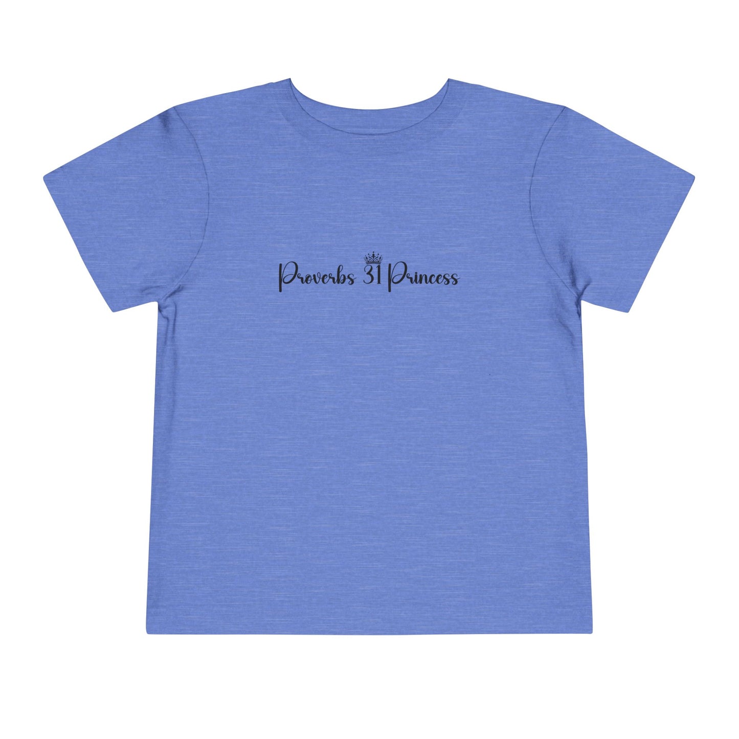 Proverbs 31 Princess Girl's Toddler Tshirt (Black Logo) - Sweet Baby Jeez Teez