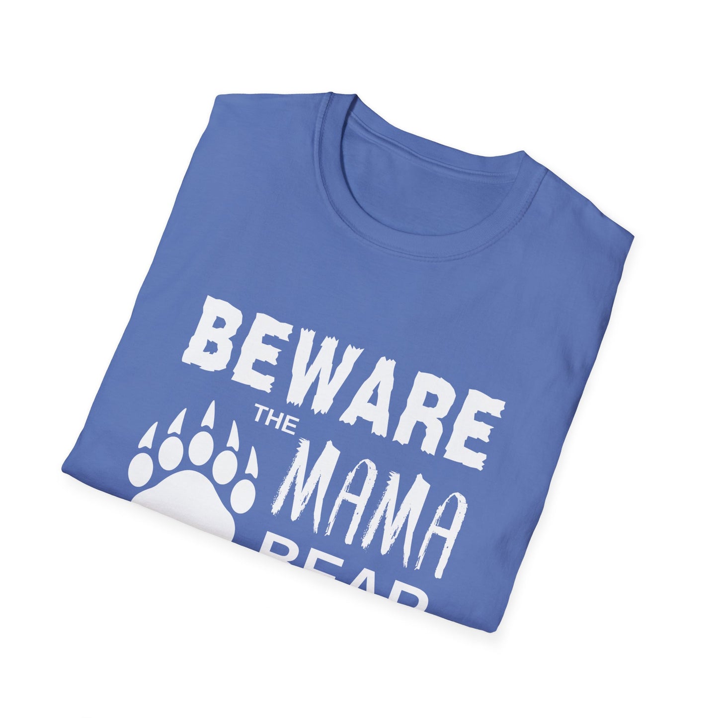 Mama Bear Women's Relaxed/Plus Tshirt (White Logo) - Sweet Baby Jeez Teez