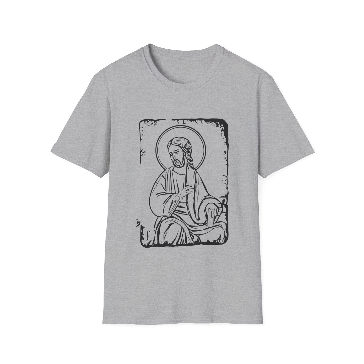 Orthodox Icon Men's Tshirt (Black Logo) - Sweet Baby Jeez Teez