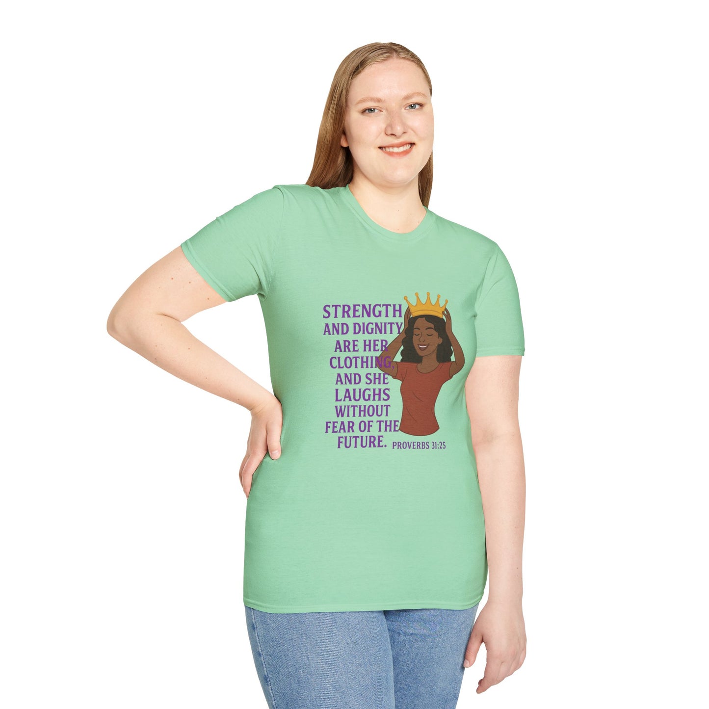 "Strength & Dignity" Bible Verse Women's Relaxed Tshirt