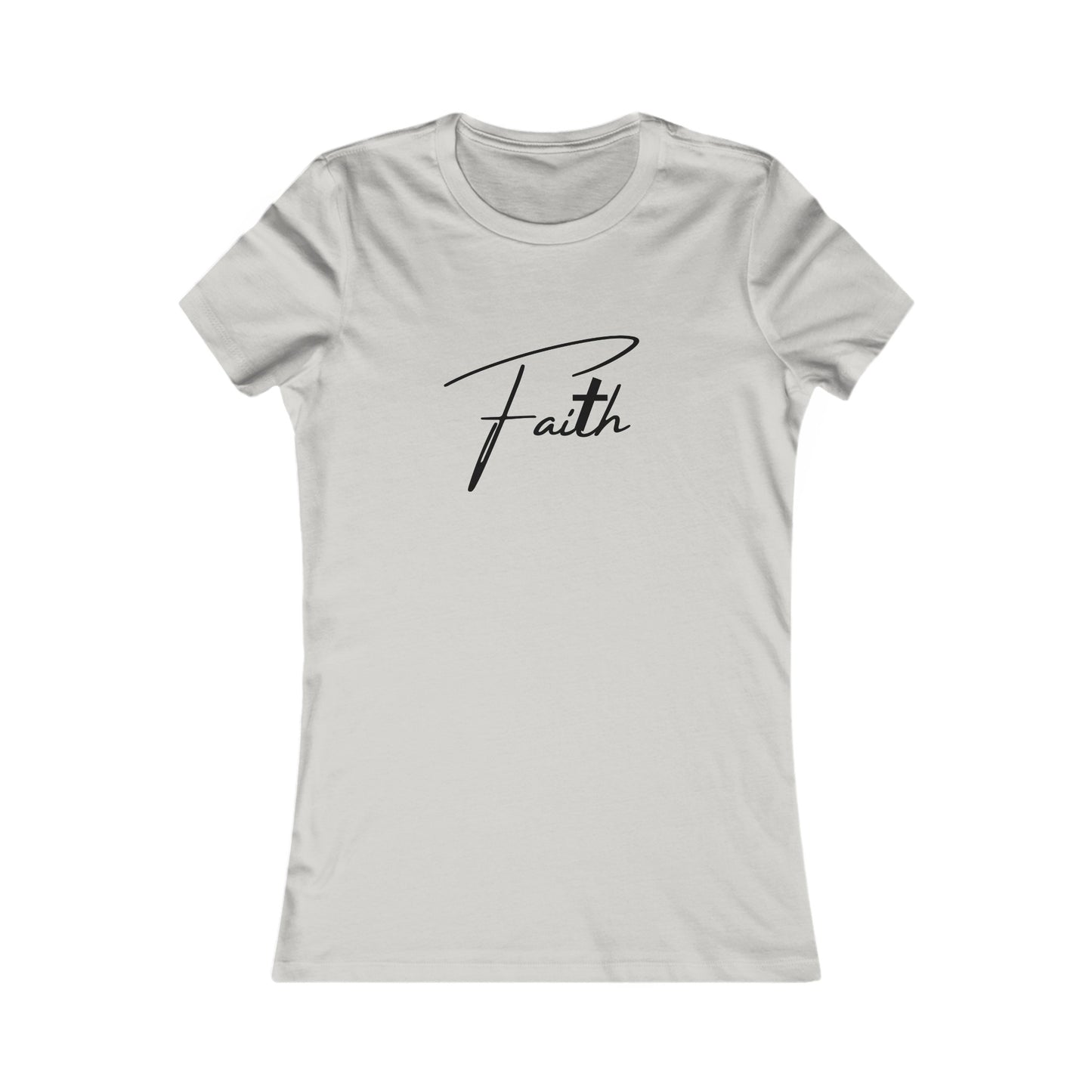 Cross-ed T Faith Women's Tshirt (Black Logo) - Sweet Baby Jeez Teez