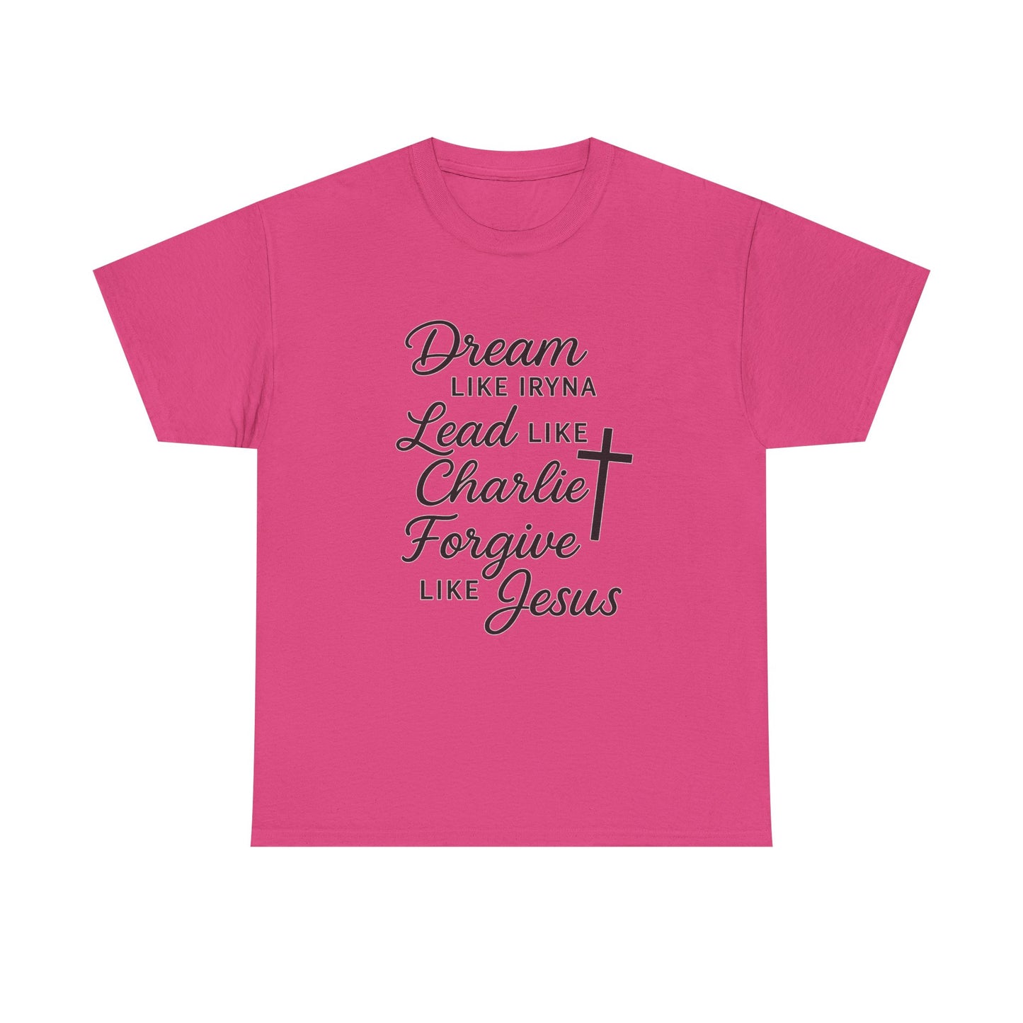 Dream, Lead, Forgive Women's Relaxed Tshirt (Black Logo)