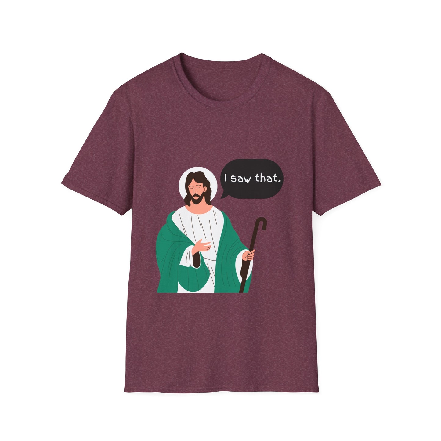 I Saw That Women's Relaxed/Plus Tshirt (Cartoon Logo) - Sweet Baby Jeez Teez