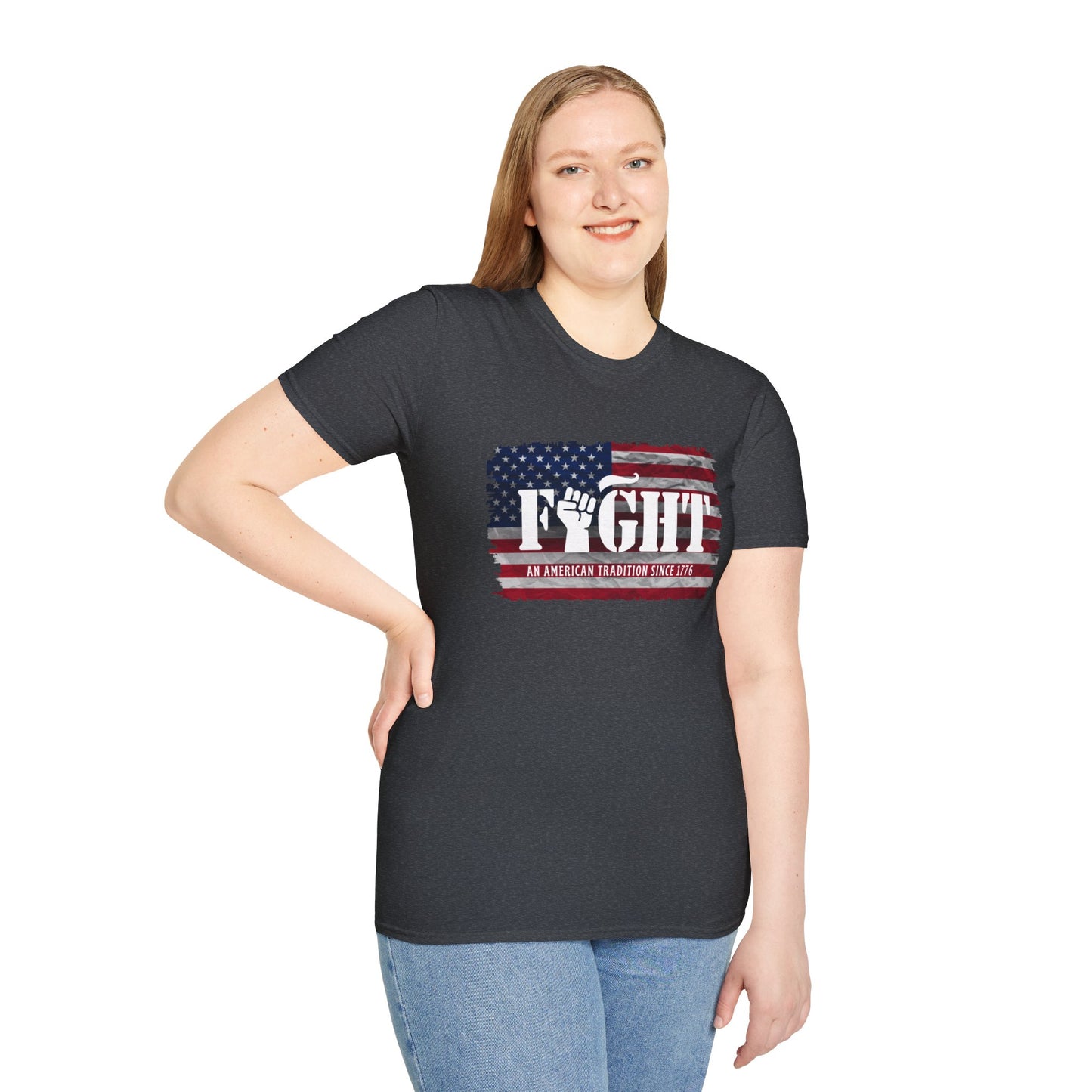 Fight Flag Women's Relaxed/Plus Tshirt - Sweet Baby Jeez Teez