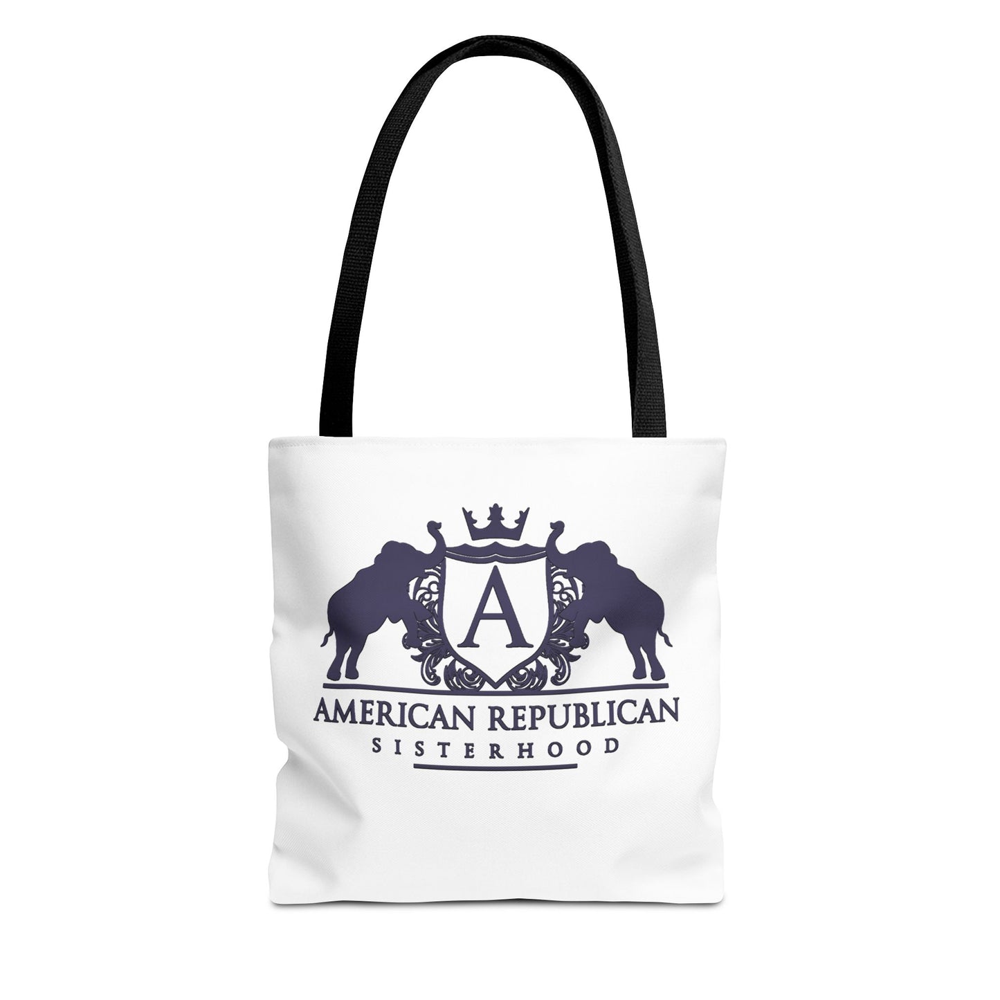 ARS Black Plum Logo Tote Bag (AOP)