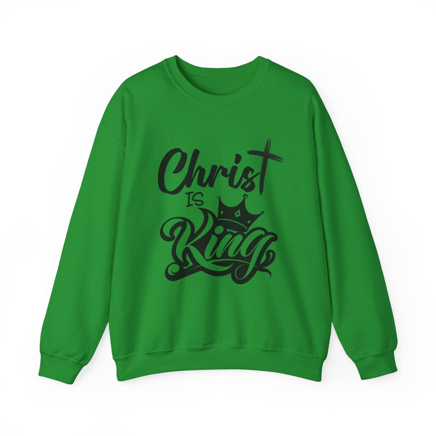 "Christ is King" Unisex Crewneck Sweatshirt - Sweet Baby Jeez Teez