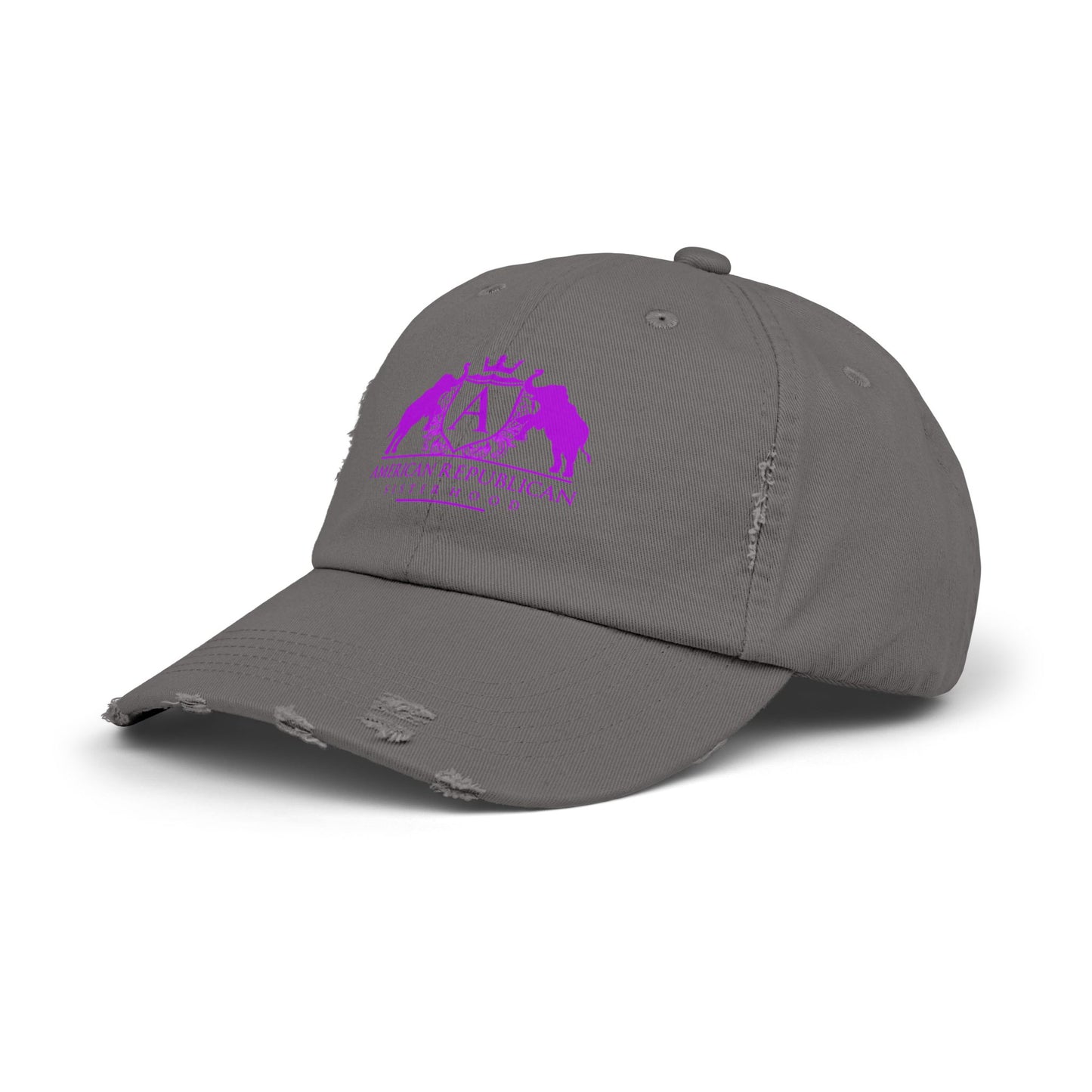 ARS Hot Pink Logo Distressed Cap (ARS) - Sweet Baby Jeez Teez