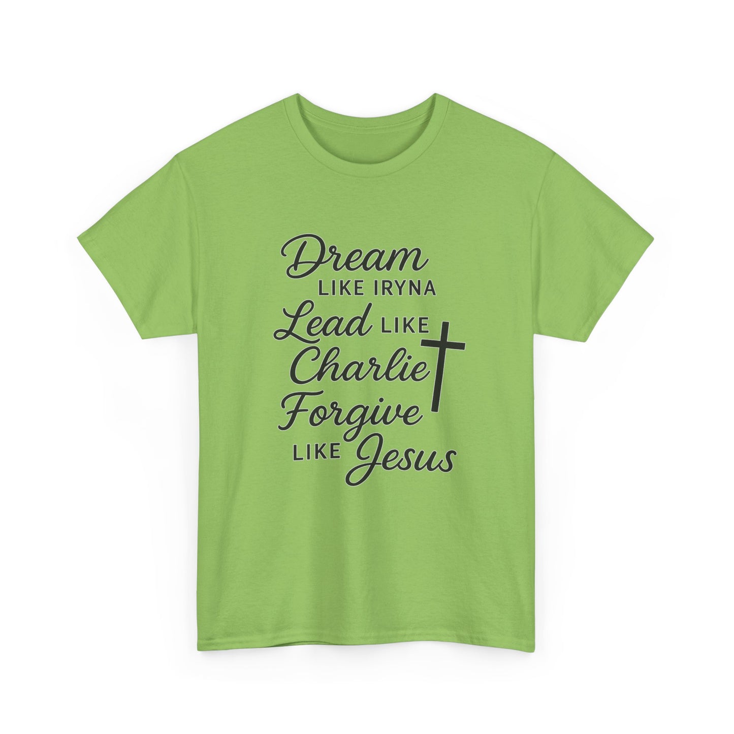 Dream, Lead, Forgive Women's Relaxed Tshirt (Black Logo)