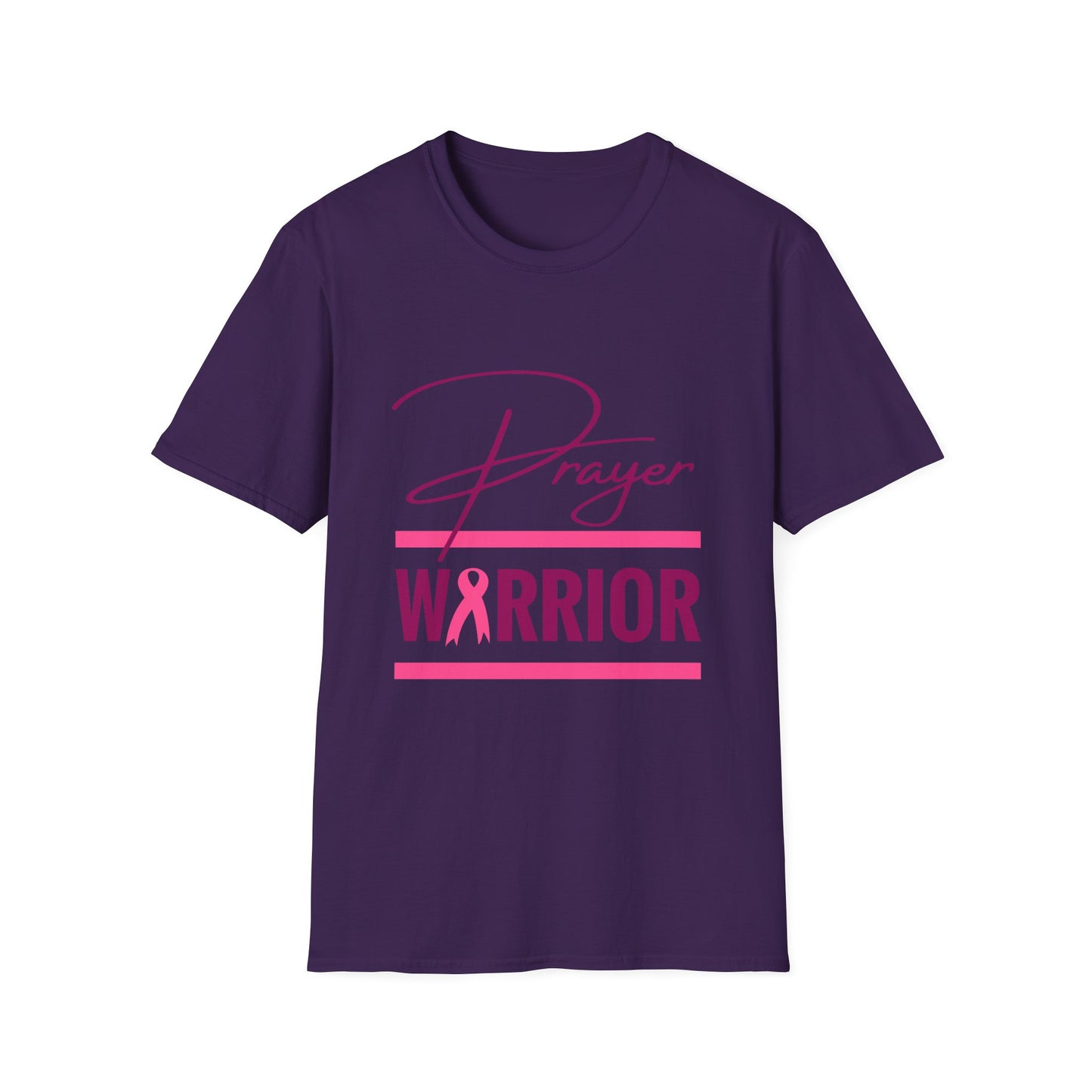 Prayer Warrior Breast Cancer Women's Relaxed/Plus Tshirt (Pink Logo) - Sweet Baby Jeez Teez
