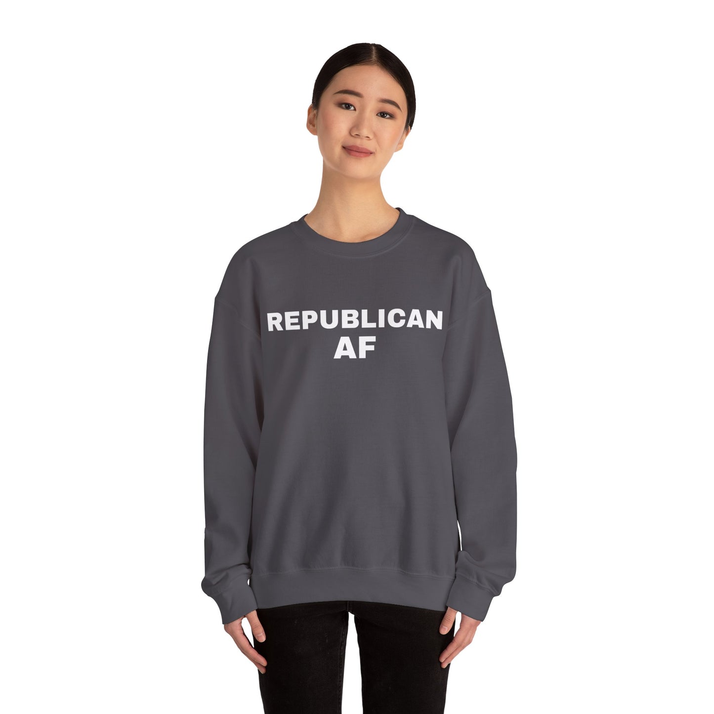 Republican AF Women's Sweatshirt (White Logo) - Sweet Baby Jeez Teez