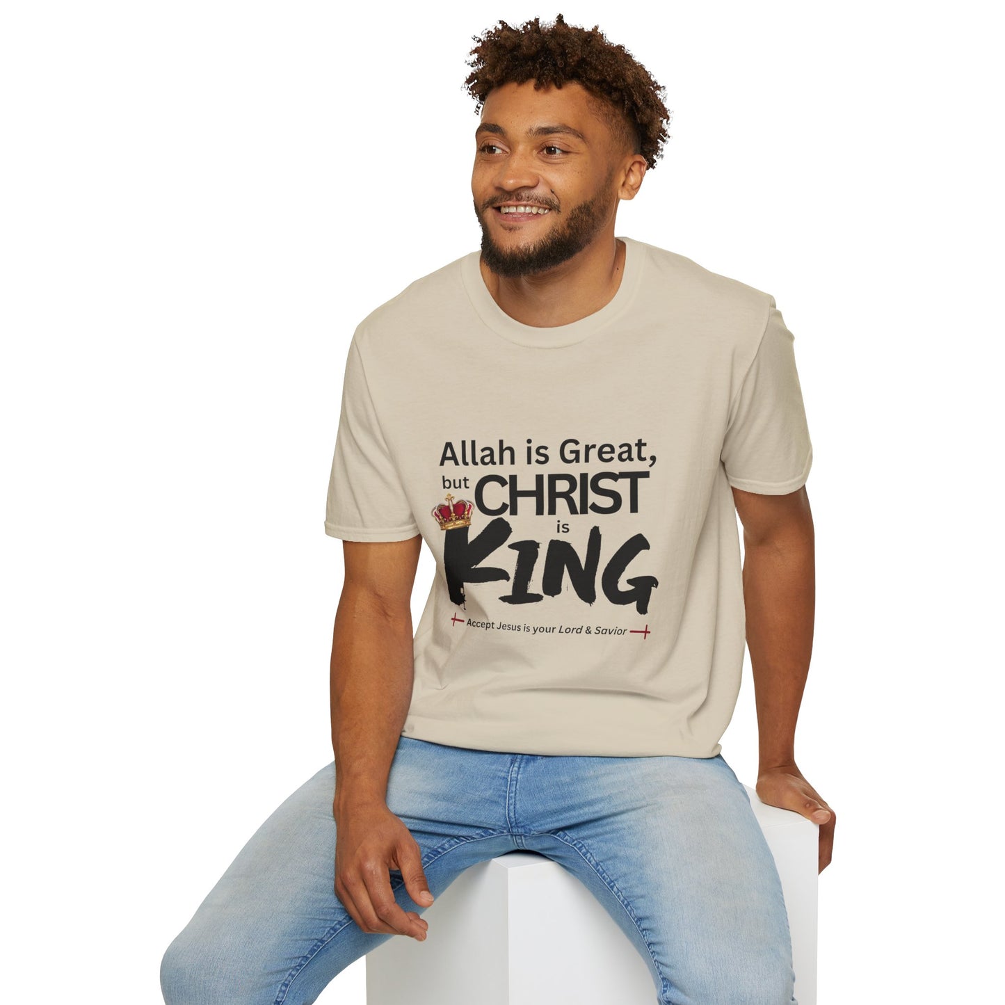 Christ is King Unisex T-shirt (Great Logo) - Sweet Baby Jeez Teez