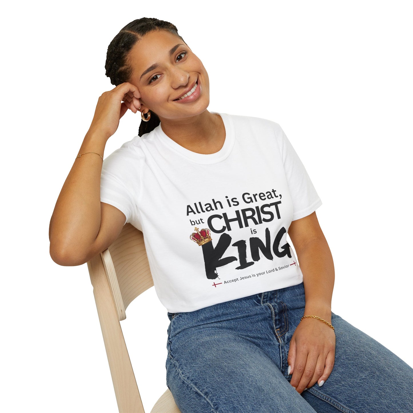 Christ is King Unisex T-shirt (Great Logo) - Sweet Baby Jeez Teez