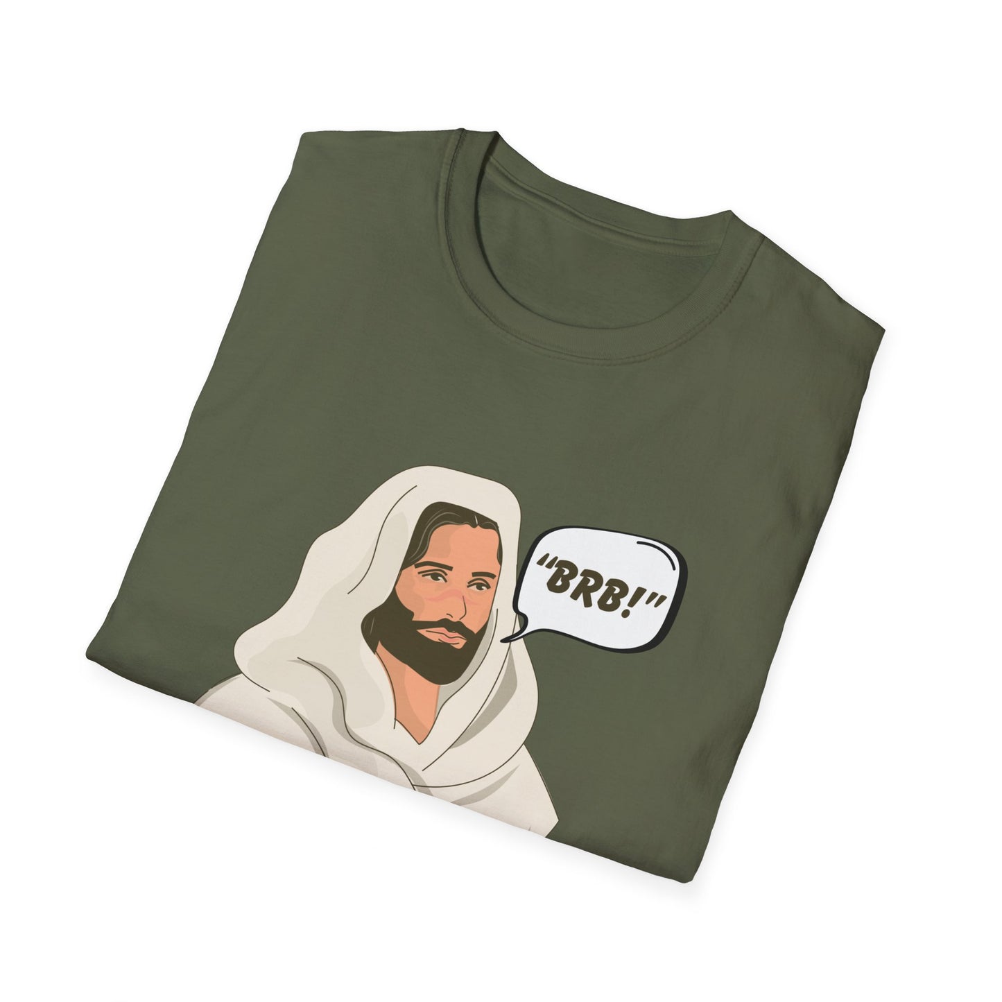 "BRB" Men's Tshirt (Cartoon Logo) - Sweet Baby Jeez Teez