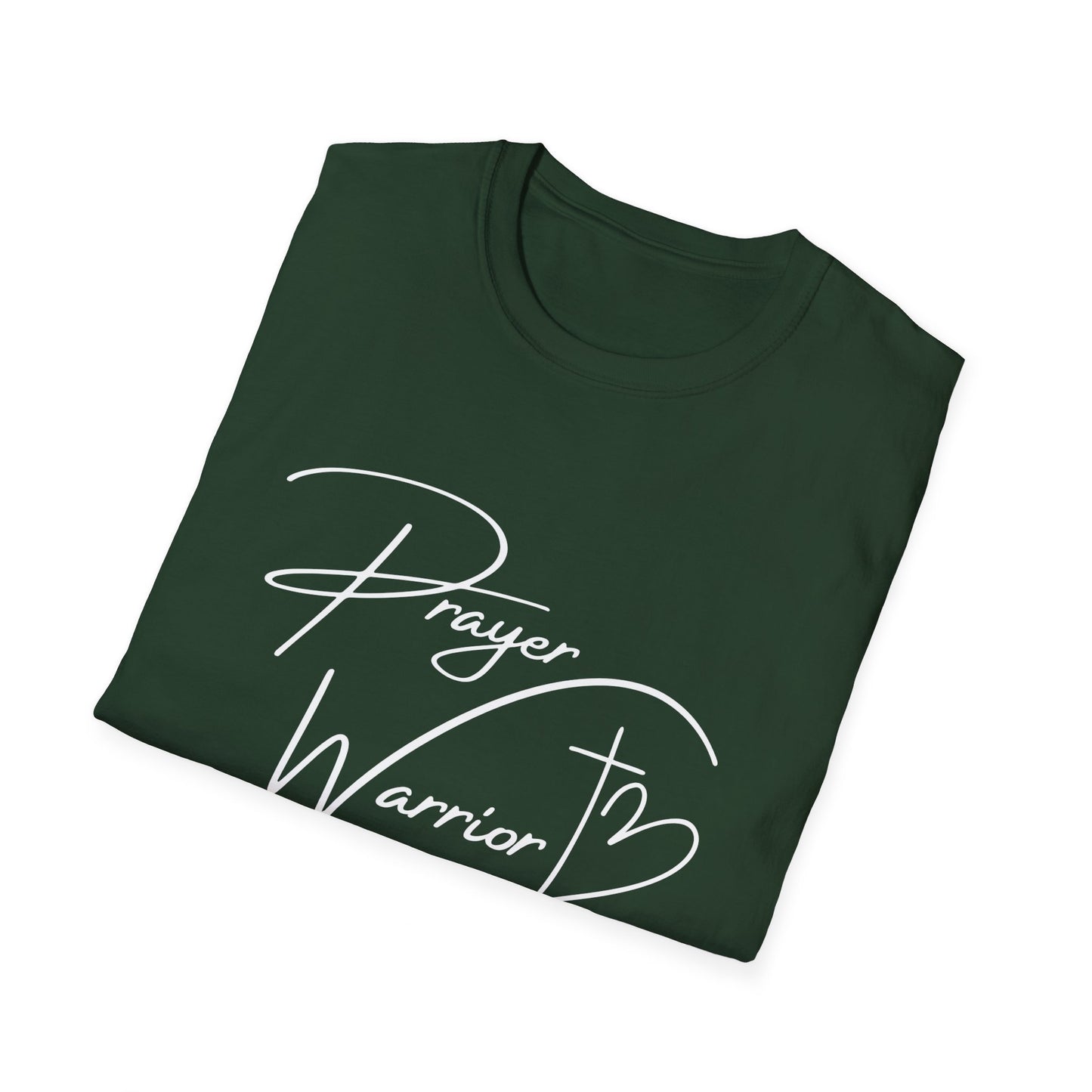 Prayer Warrior Cross Heart Women's Relaxed/Plus Tshirt (White Logo) - Sweet Baby Jeez Teez