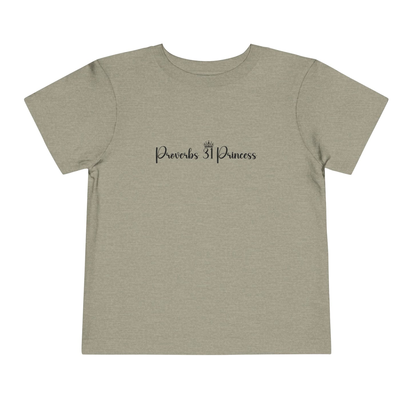 Proverbs 31 Princess Girl's Toddler Tshirt (Black Logo) - Sweet Baby Jeez Teez