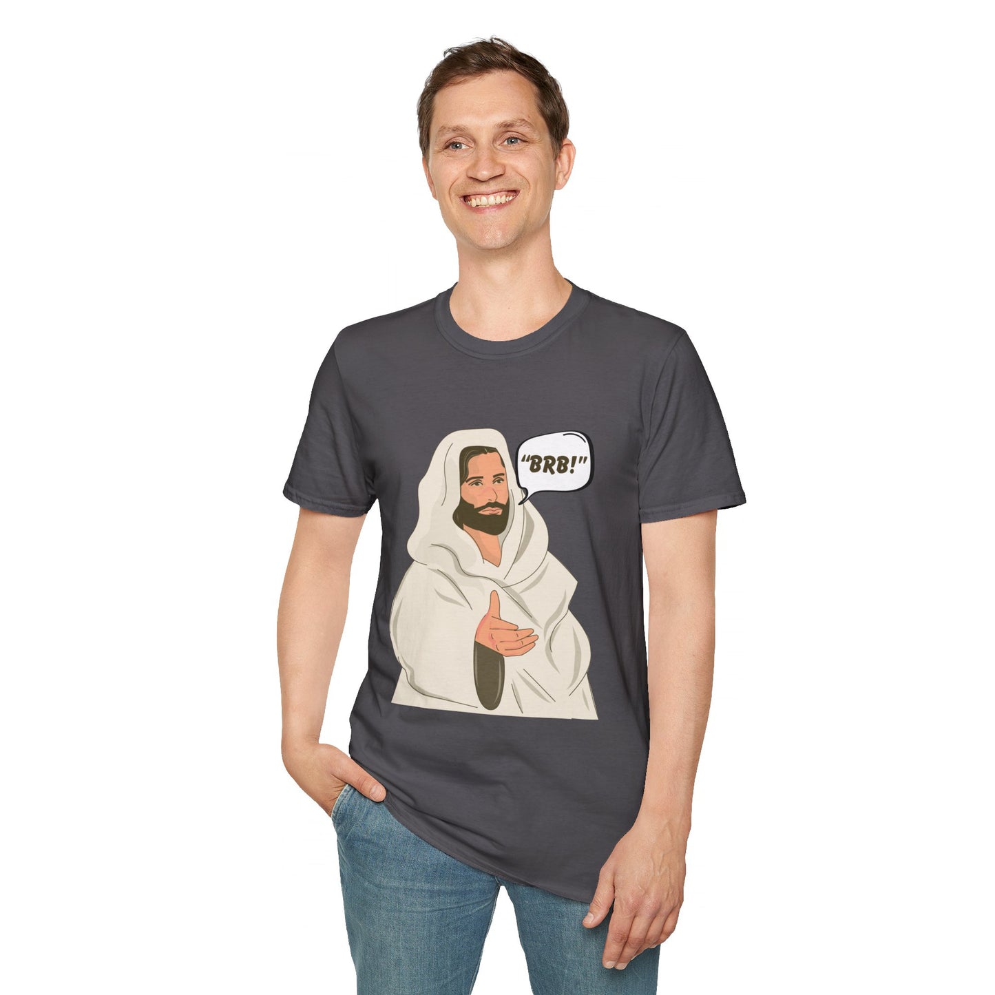 "BRB" Men's Tshirt (Cartoon Logo) - Sweet Baby Jeez Teez
