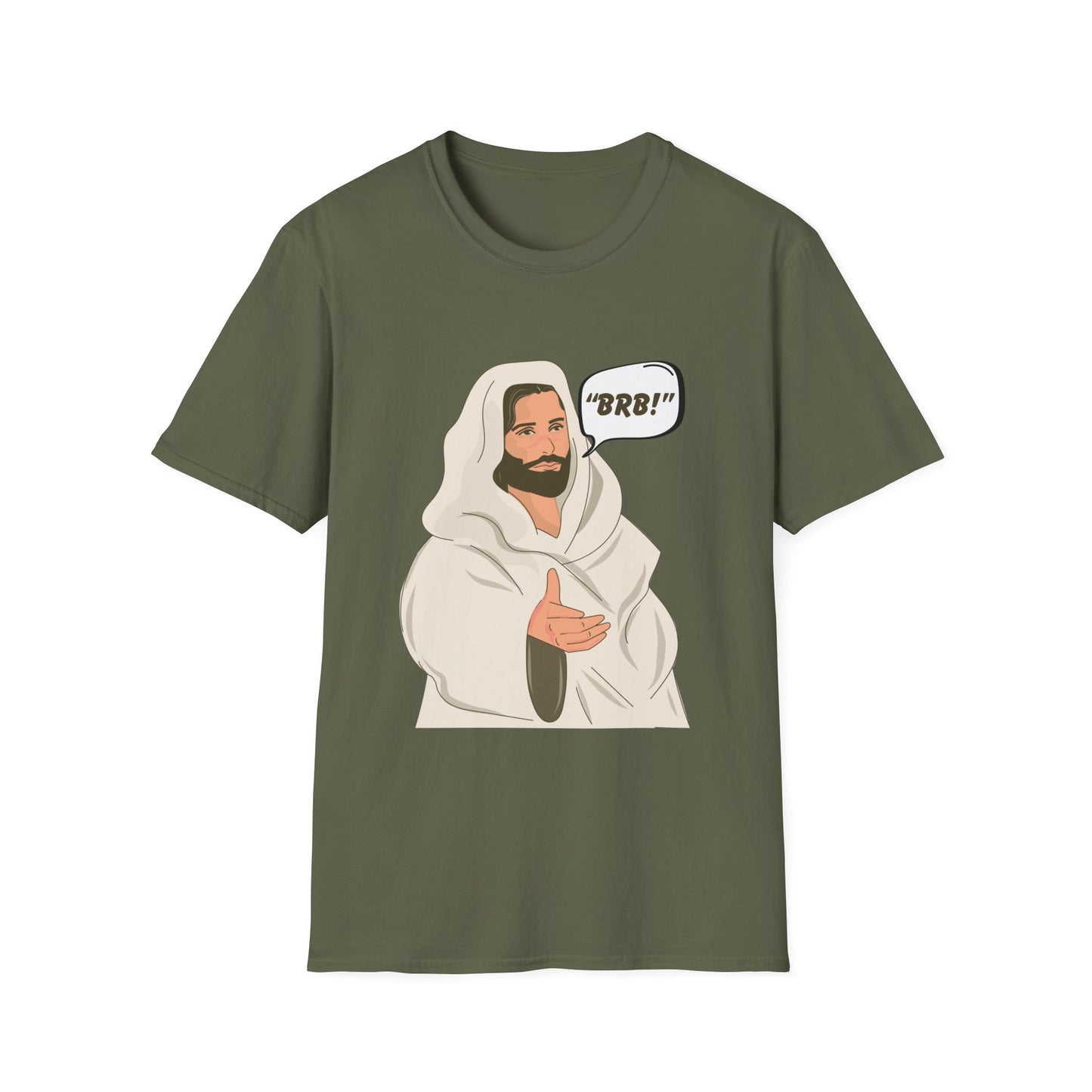 "BRB" Men's Tshirt (Cartoon Logo) - Sweet Baby Jeez Teez