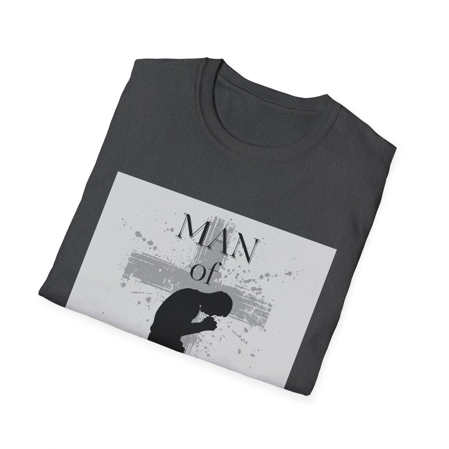 Man of God Men's Tshirt (Gray Logo) - Sweet Baby Jeez Teez