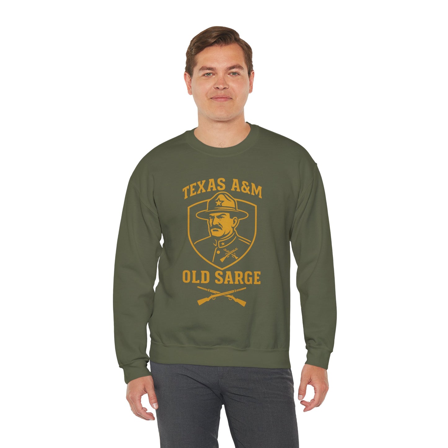 Vintage Texas A&M Old Sarge Cozy Unisex Crewneck Sweatshirt