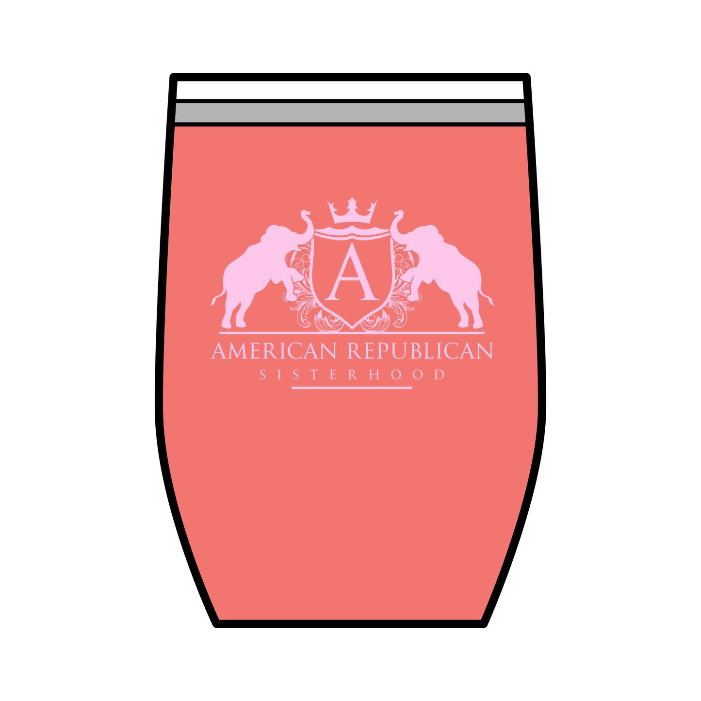 ARS Baby Pink Logo Insulated Tumbler, 20oz