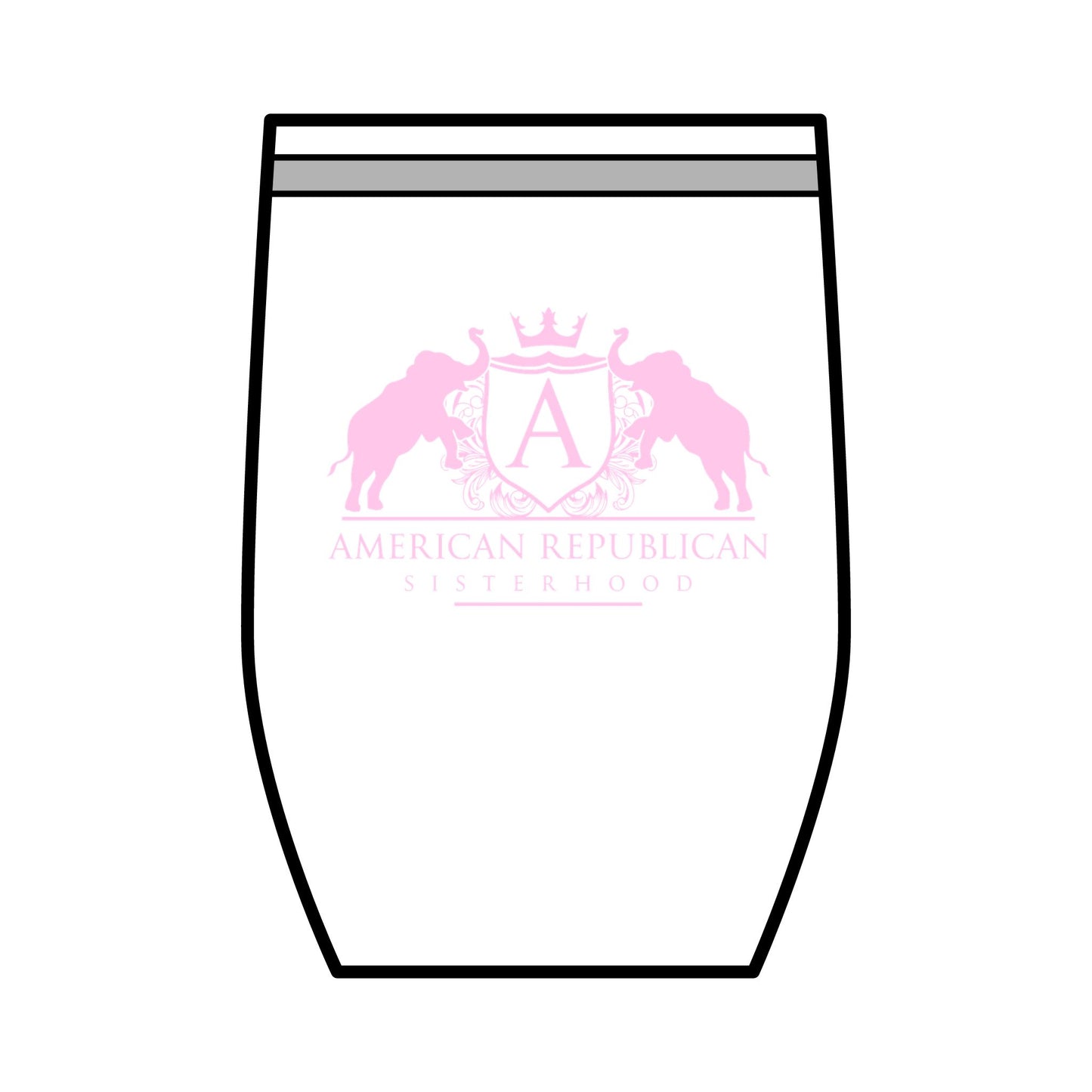 ARS Baby Pink Logo Insulated Tumbler, 20oz
