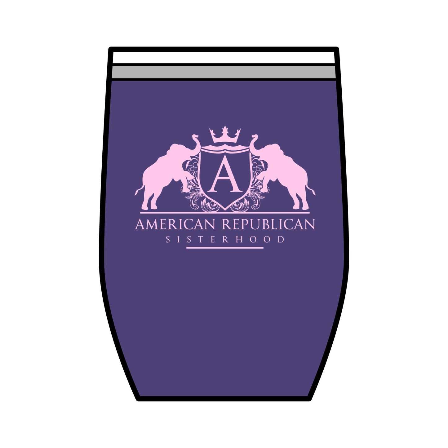 ARS Baby Pink Logo Insulated Tumbler, 20oz