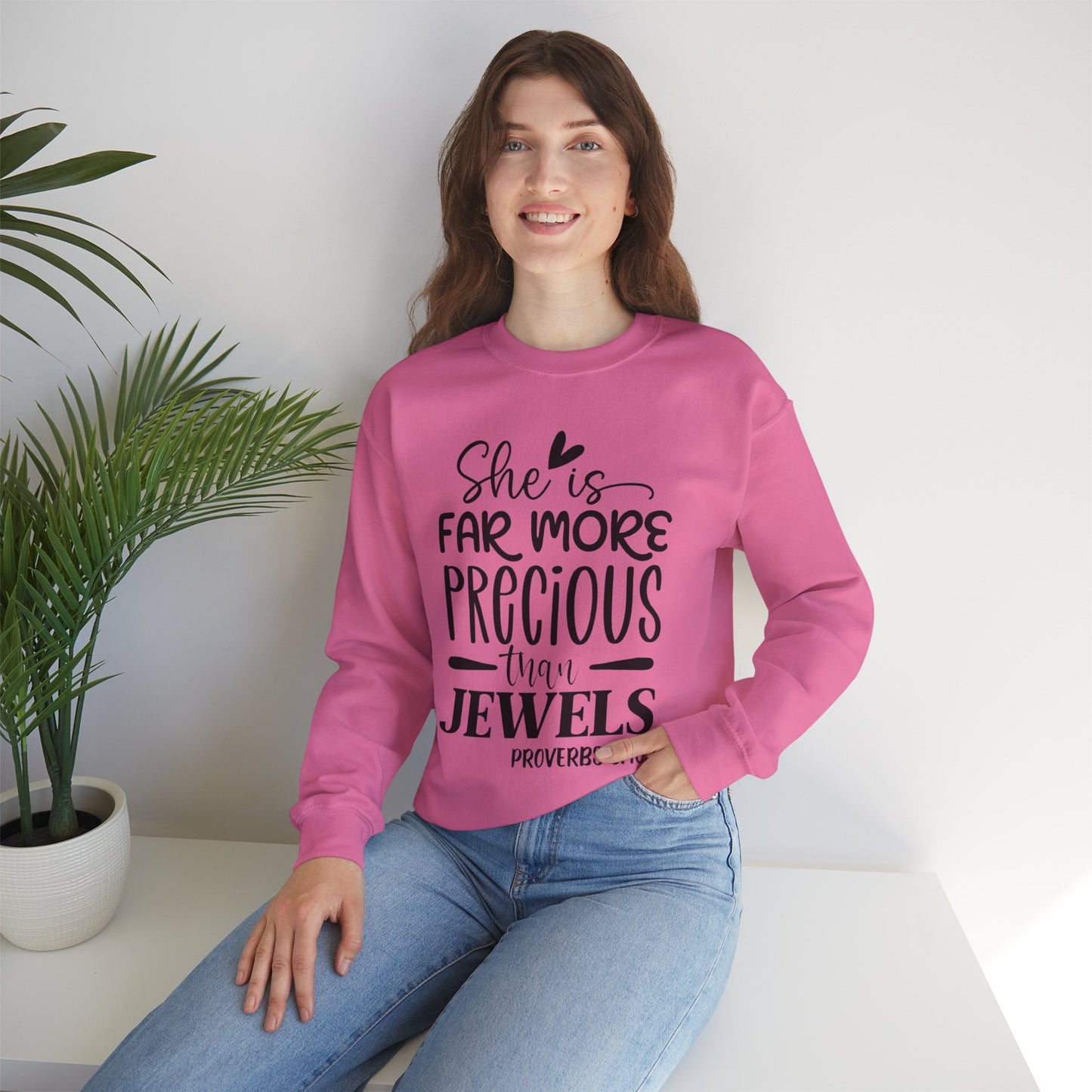 Far More Precious Women's Relaxed Sweatshirt - Sweet Baby Jeez Teez
