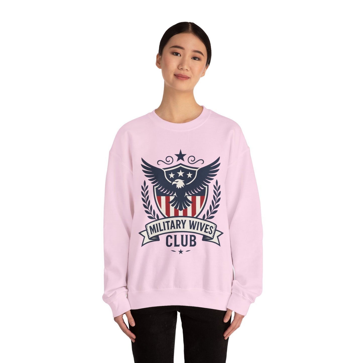 Military Moms Wives Club Relaxed Crewneck Sweatshirt
