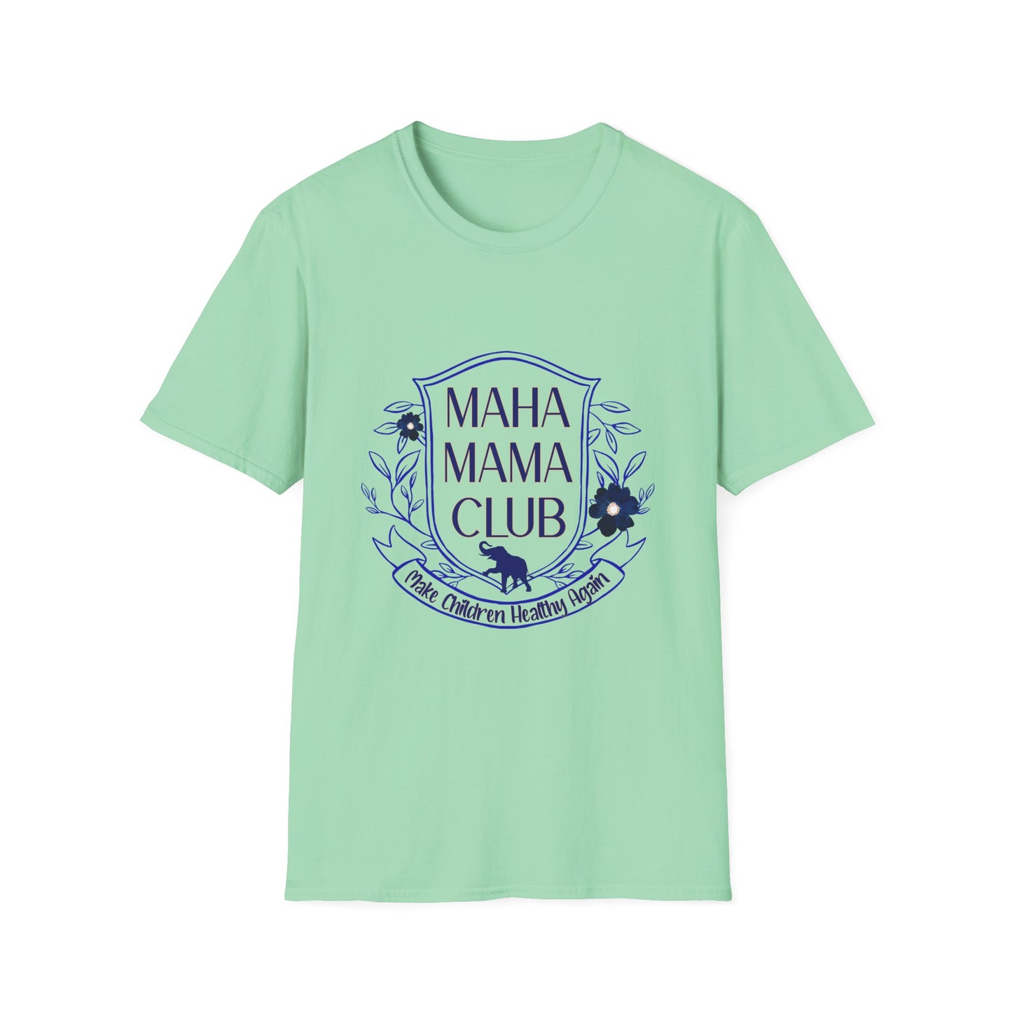 MAHA MAMA CLUB Women's Relaxed Tshirt (Open Crest Logo) - Sweet Baby Jeez Teez