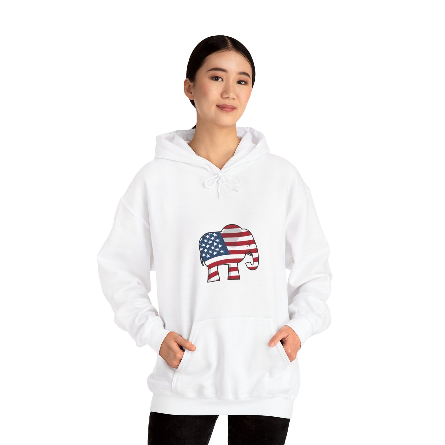 Elephant in the Room Women's Hoodie S-5XL (White Logo) - Sweet Baby Jeez Teez